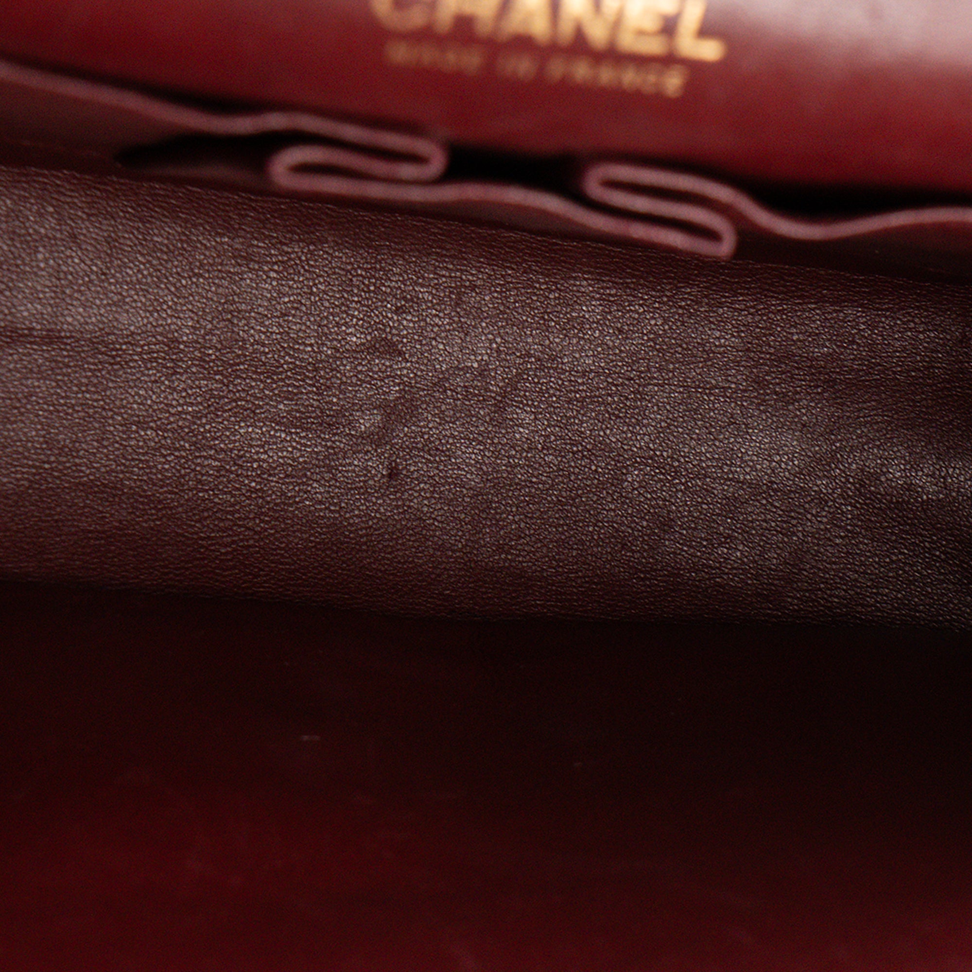 CHANEL - Sac à épaule Classique/Timeless Chanel en cuir lisse bleu vintage