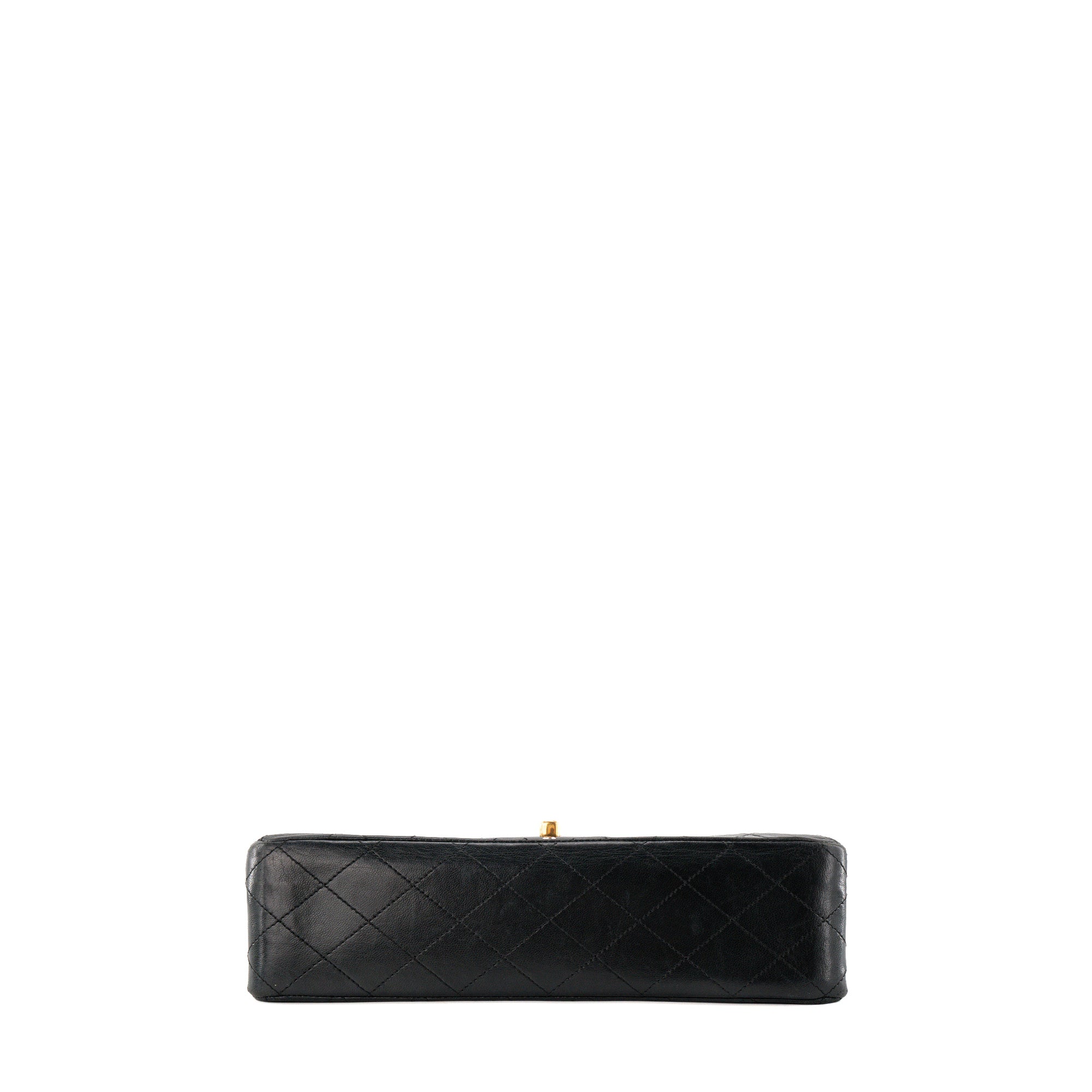 CHANEL - Sac à épaule Classique/Timeless Chanel en cuir lisse noir vintage