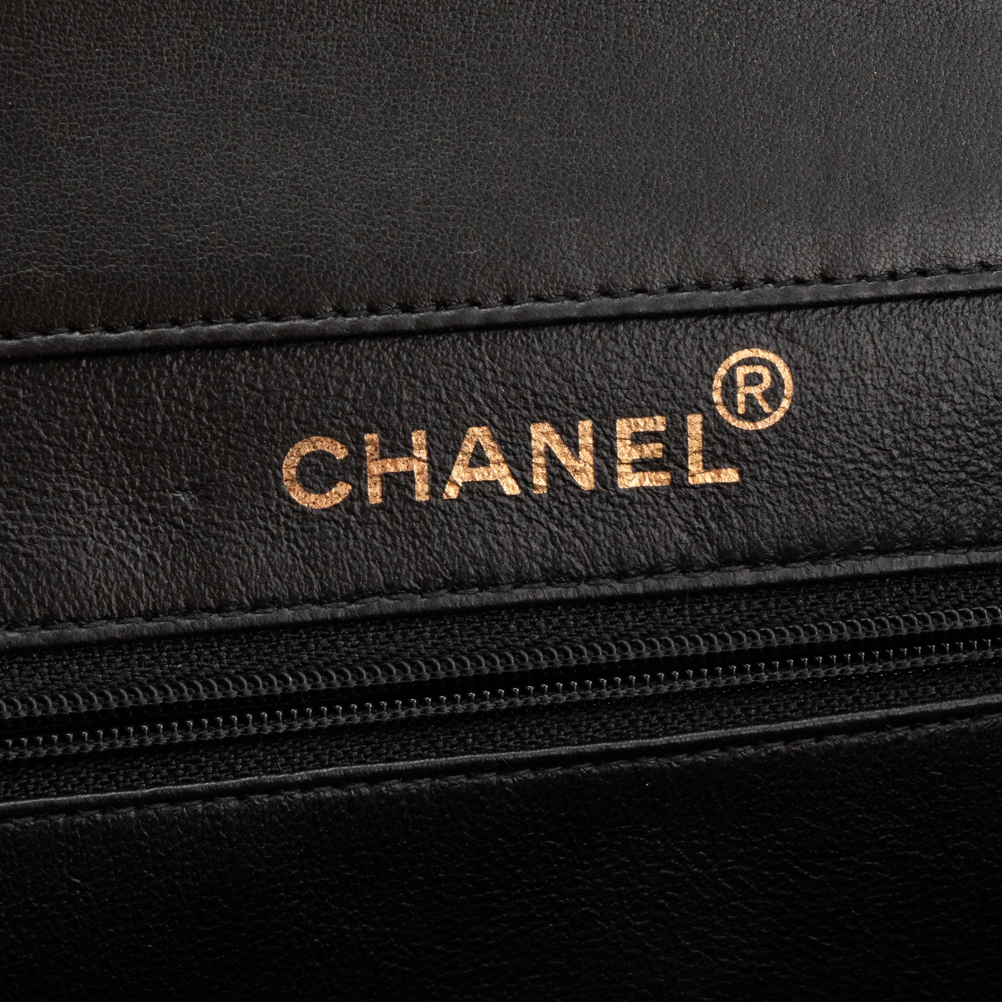 CHANEL - Sac à épaule Classique/Timeless Double Side Chanel en cuir lisse noir vintage
