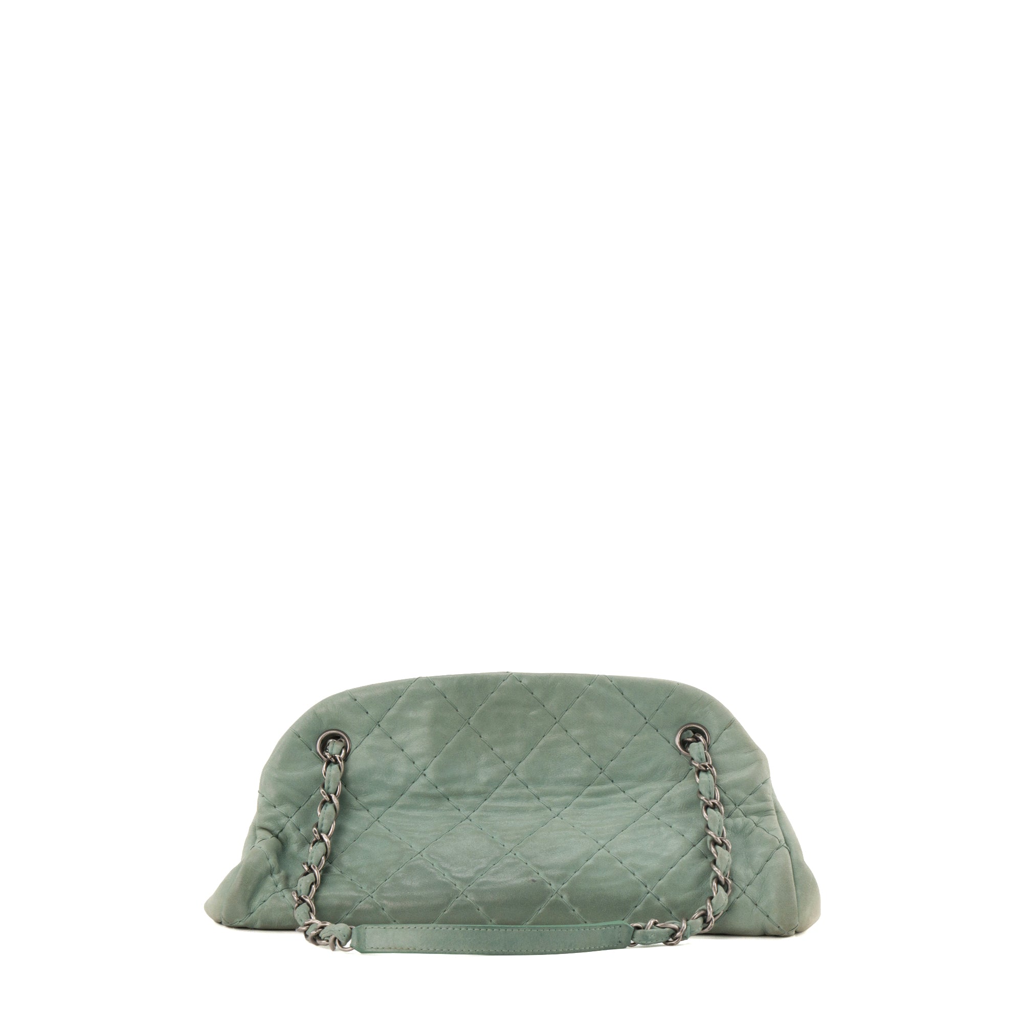 CHANEL - Sac à épaule Mademoiselle Chanel en cuir lisse vert