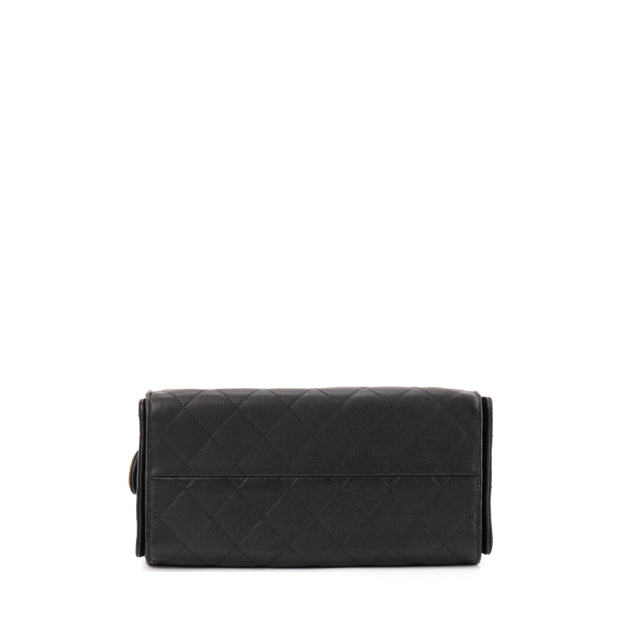 CHANEL - Sac à main 25 Chanel en cuir caviar noir