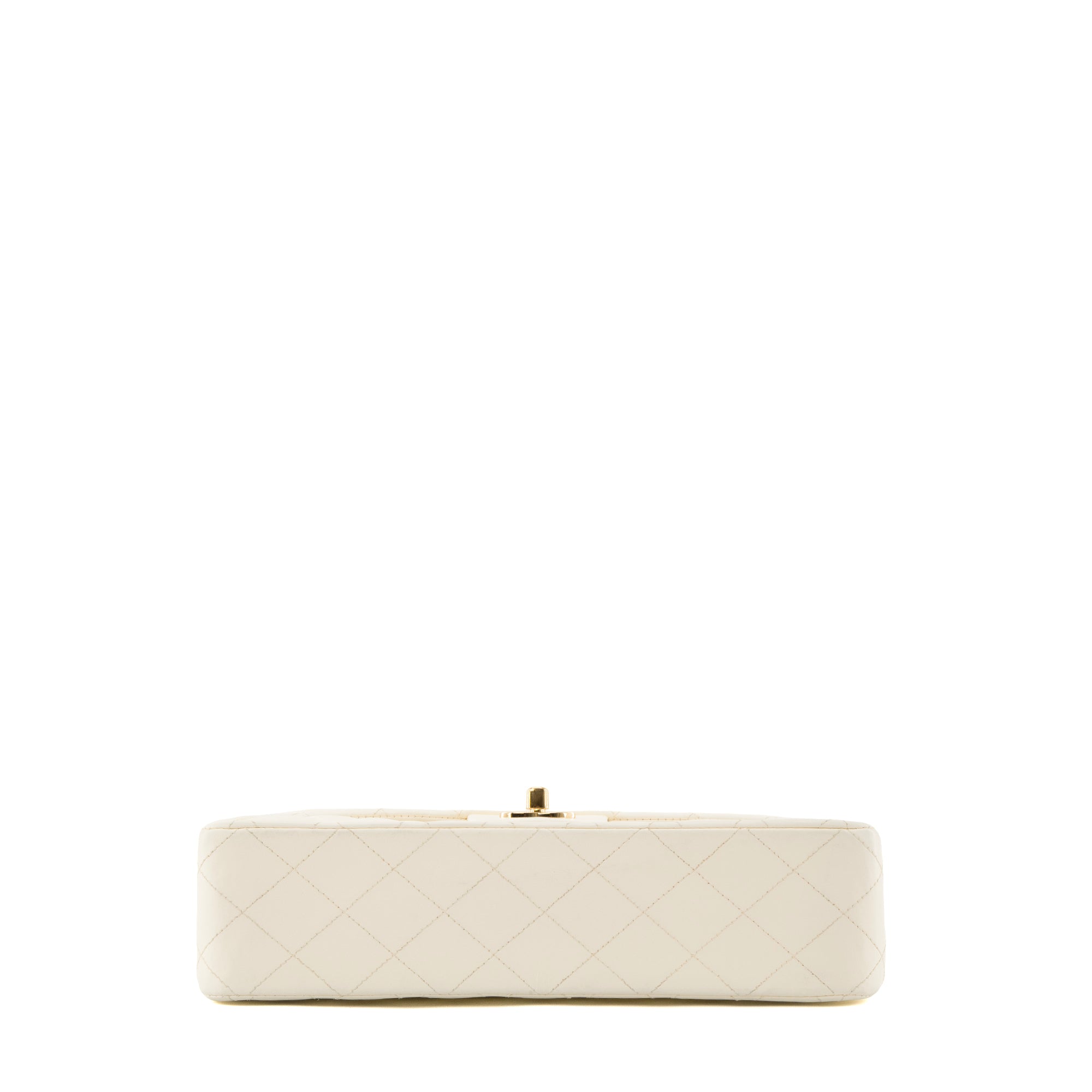 CHANEL - Sac à main Classique/Timeless 11.12 Chanel en cuir blanc vintage