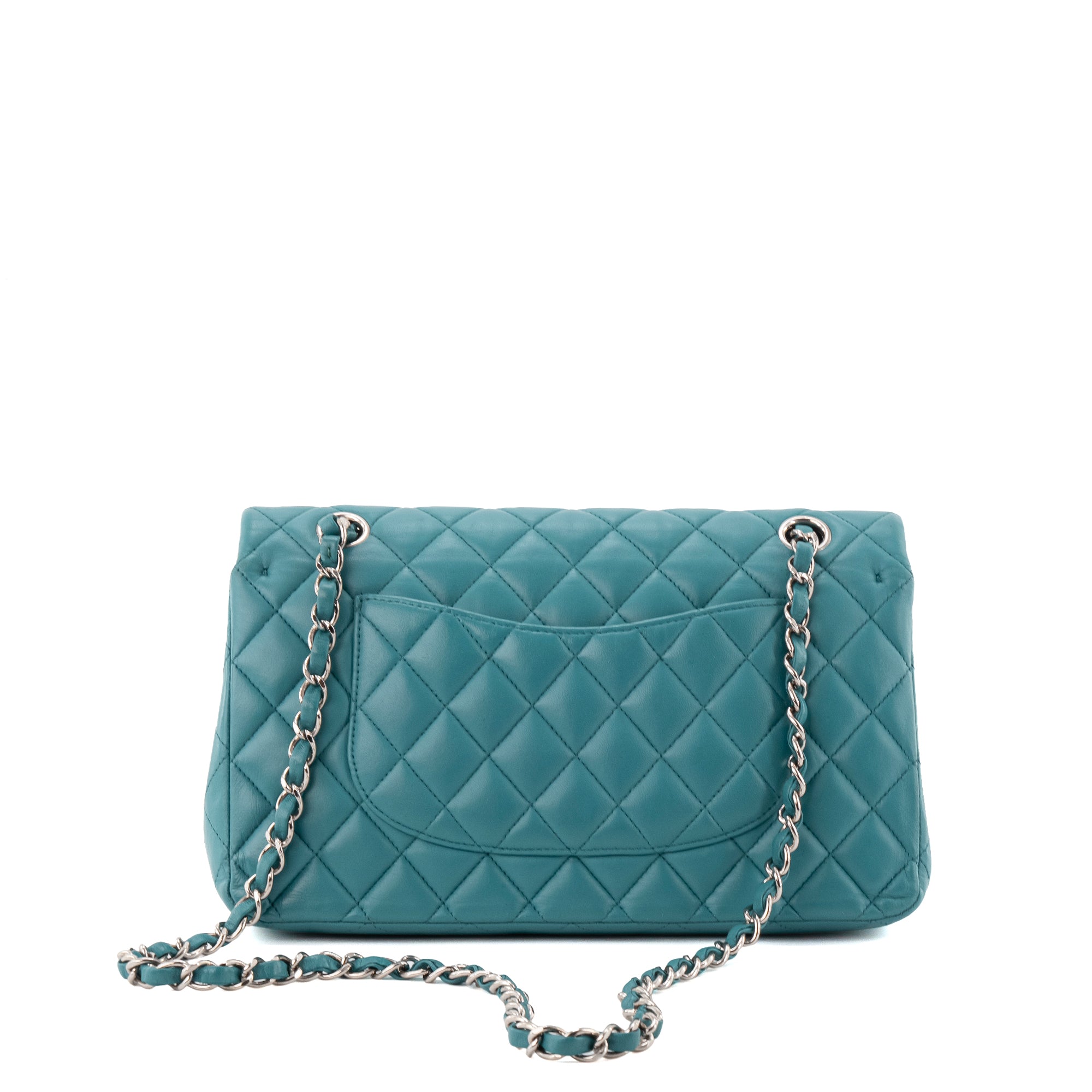CHANEL - Sac à main Classique/Timeless 11.12 Chanel en cuir bleu