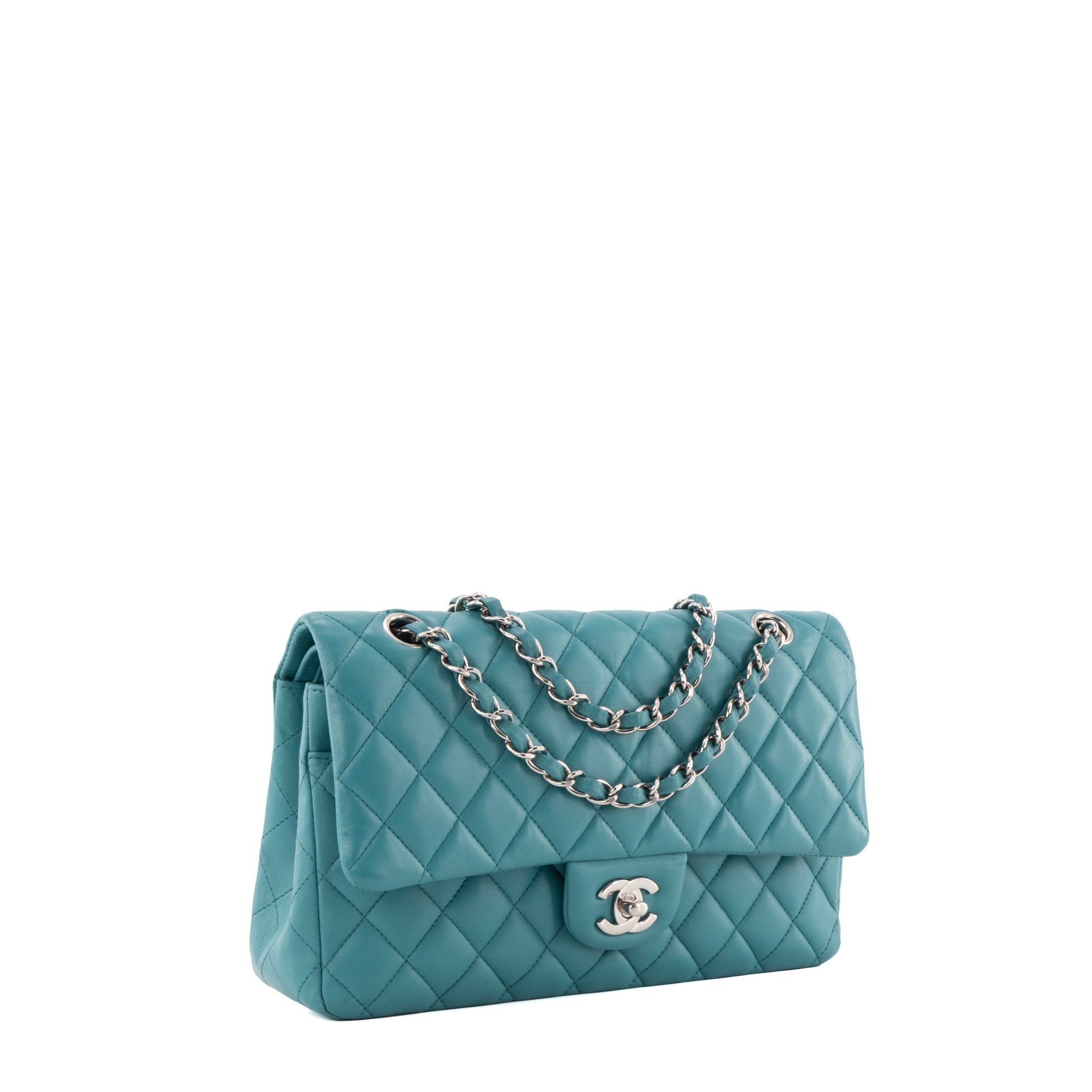 CHANEL - Sac à main Classique/Timeless 11.12 Chanel en cuir bleu