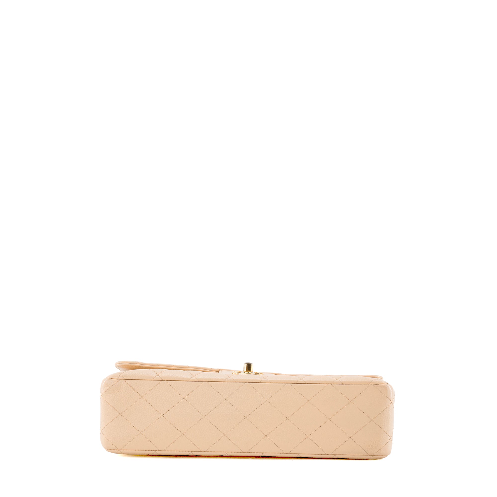 CHANEL - Sac à main Classique/Timeless 11.12 Chanel en cuir caviar beige