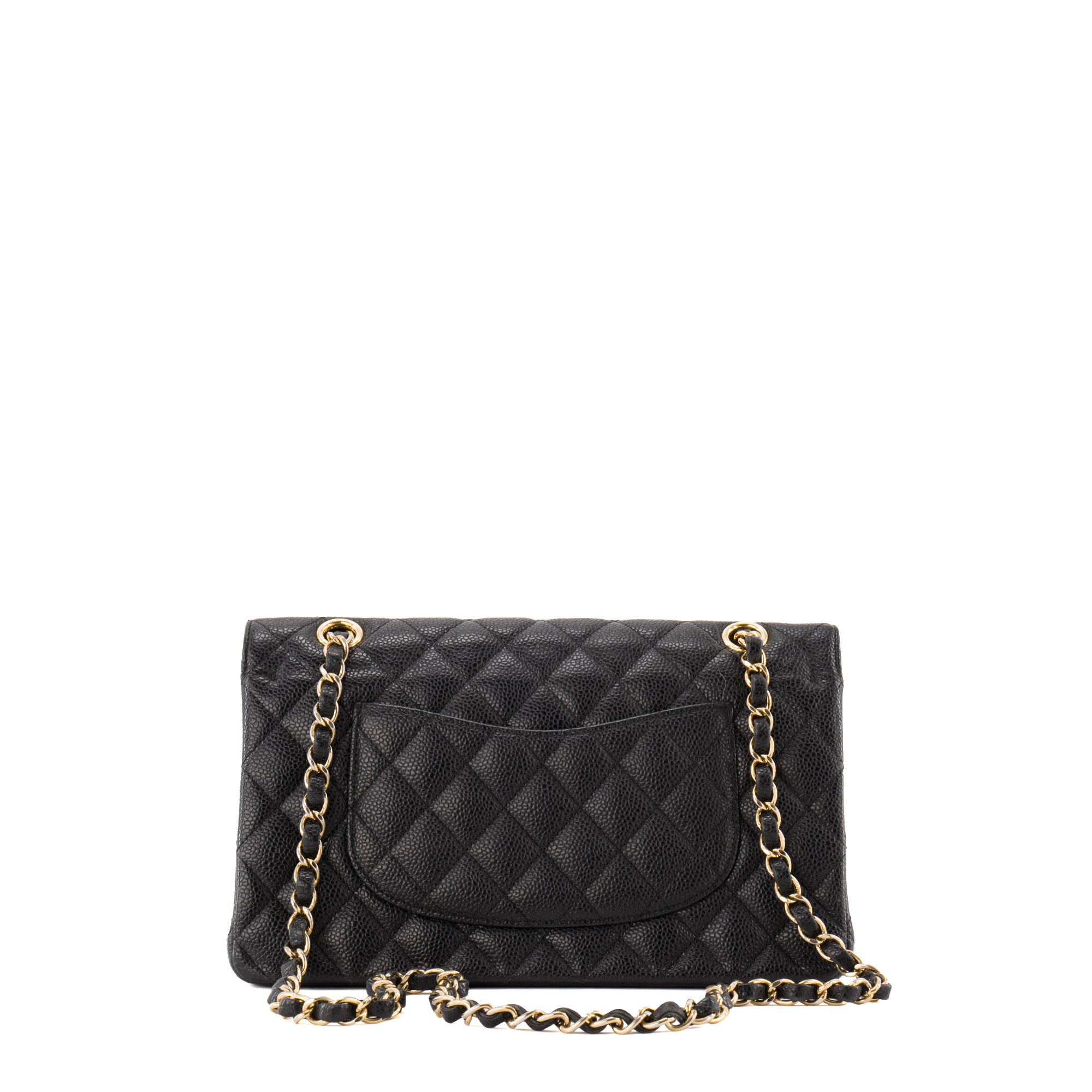 CHANEL - Sac à main Classique/Timeless 11.12 Chanel en cuir caviar noir