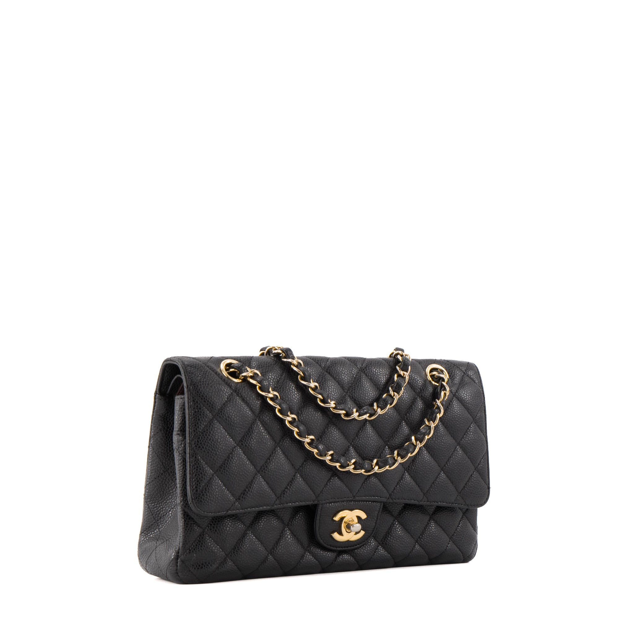 CHANEL - Sac à main Classique/Timeless 11.12 Chanel en cuir caviar noir