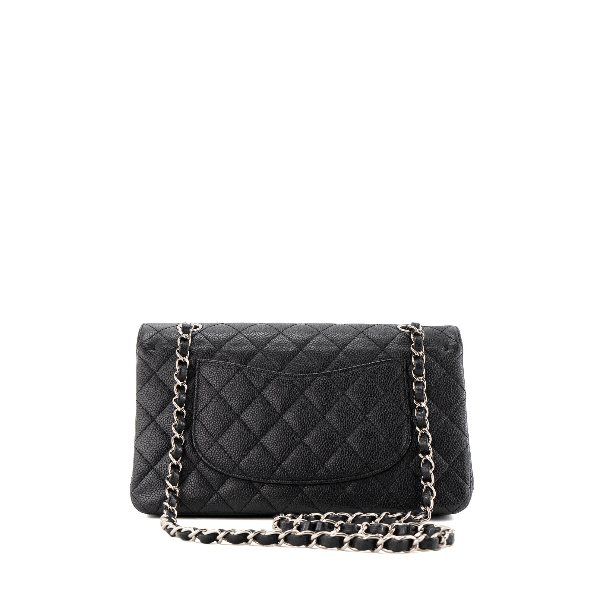 CHANEL - Sac à main Classique/Timeless 11.12 Chanel en cuir caviar noir