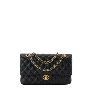 CHANEL - Sac à main Classique/Timeless 11.12 Chanel en cuir caviar noir