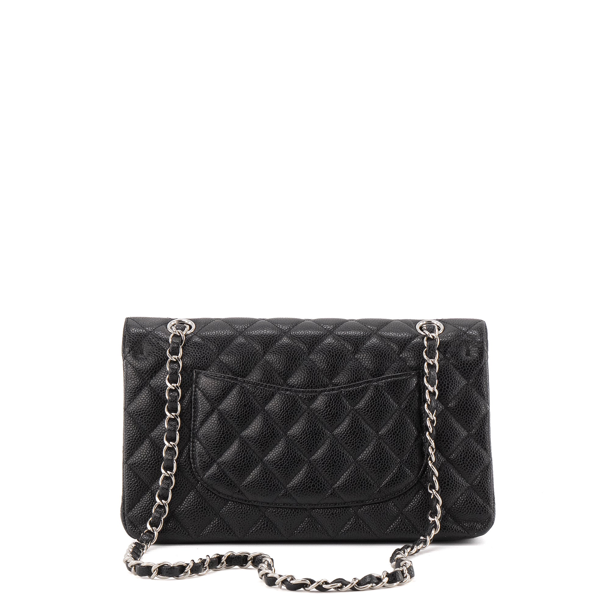 CHANEL - Sac à main Classique/Timeless 11.12 Chanel en cuir caviar noir