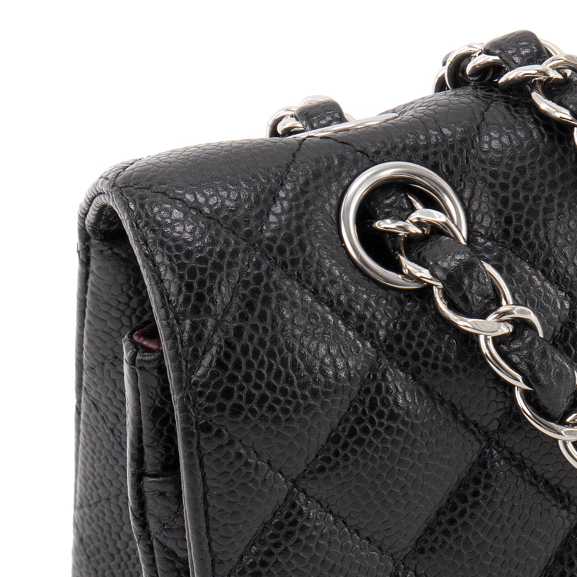 CHANEL - Sac à main Classique/Timeless 11.12 Chanel en cuir caviar noir