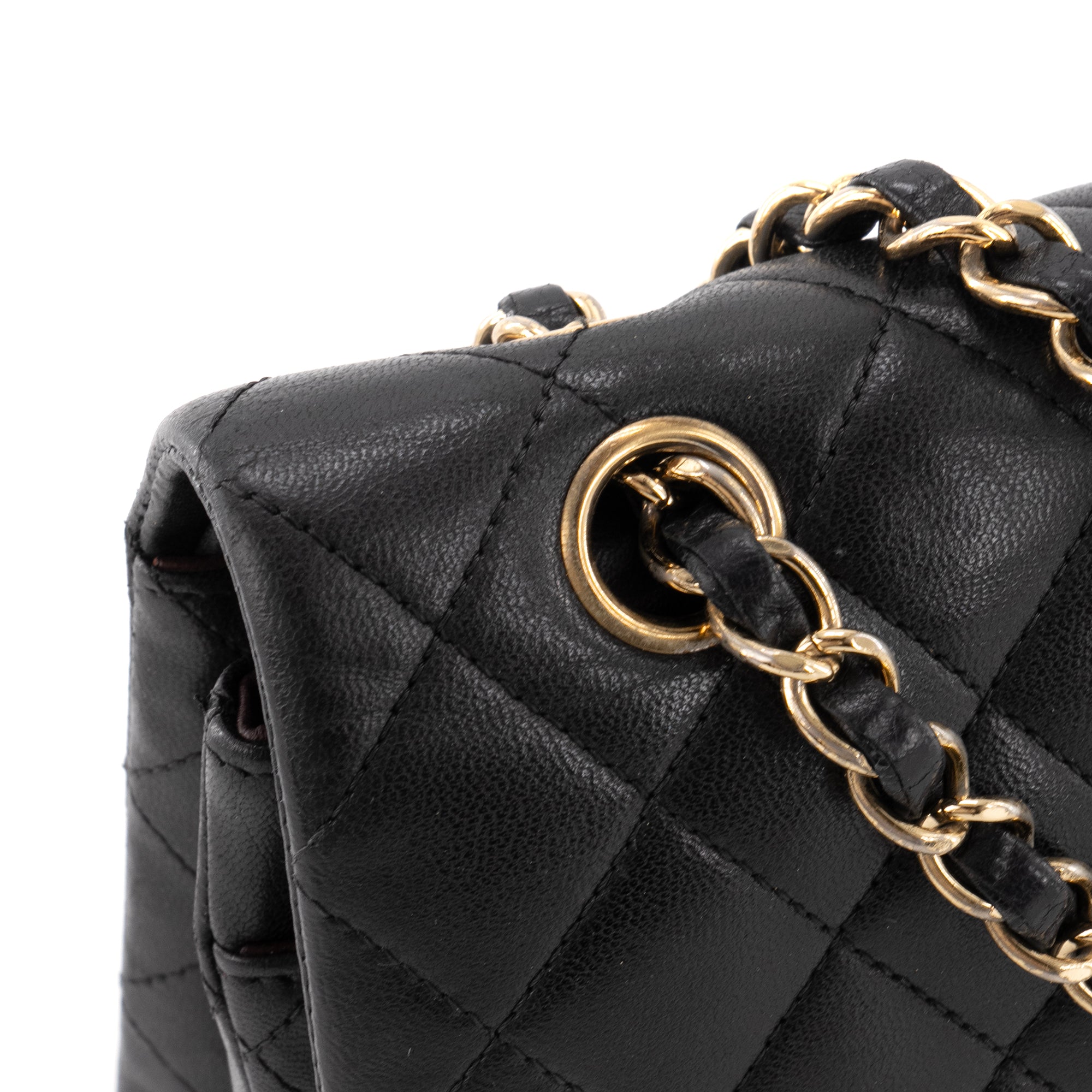 CHANEL - Sac à main Classique/Timeless 11.12 Chanel en cuir lisse noir