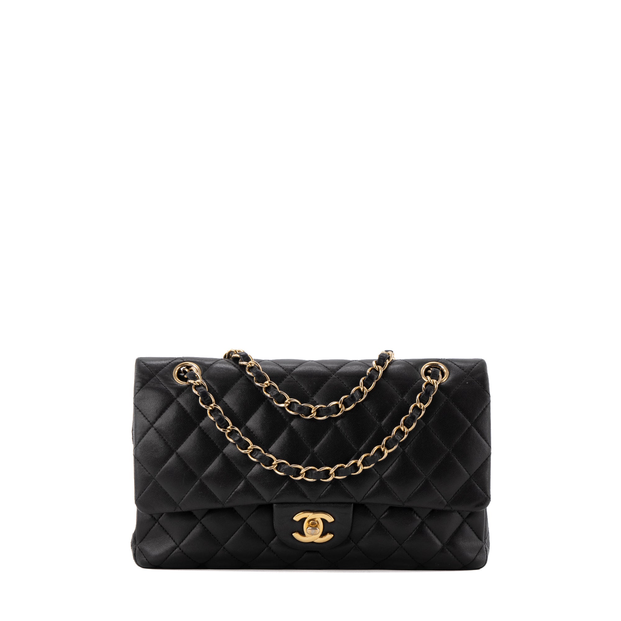CHANEL - Sac à main Classique/Timeless 11.12 Chanel en cuir lisse noir