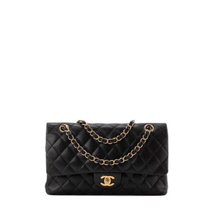 CHANEL - Sac à main Classique/Timeless 11.12 Chanel en cuir lisse noir