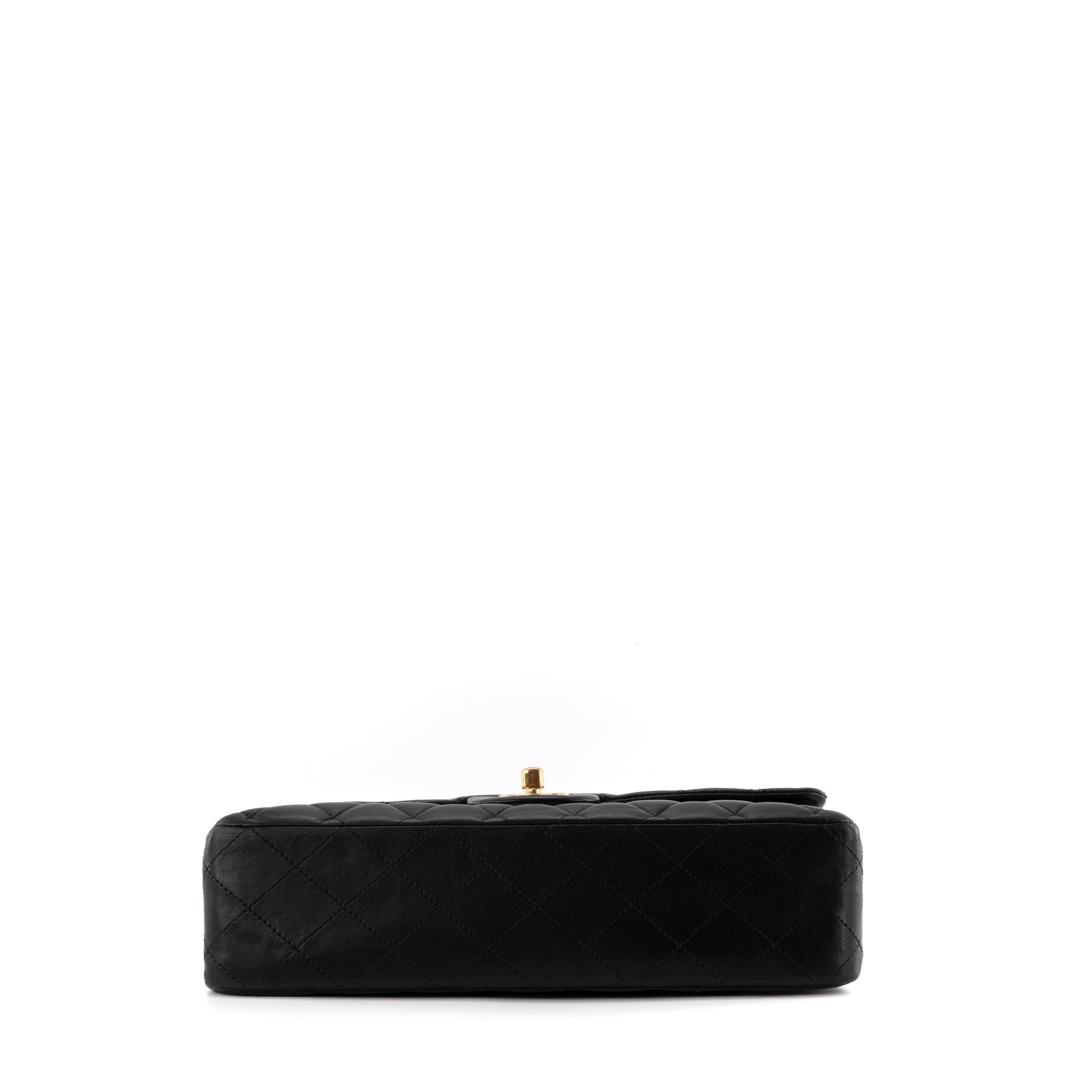 CHANEL - Sac à main Classique/Timeless 11.12 Chanel en cuir lisse noir