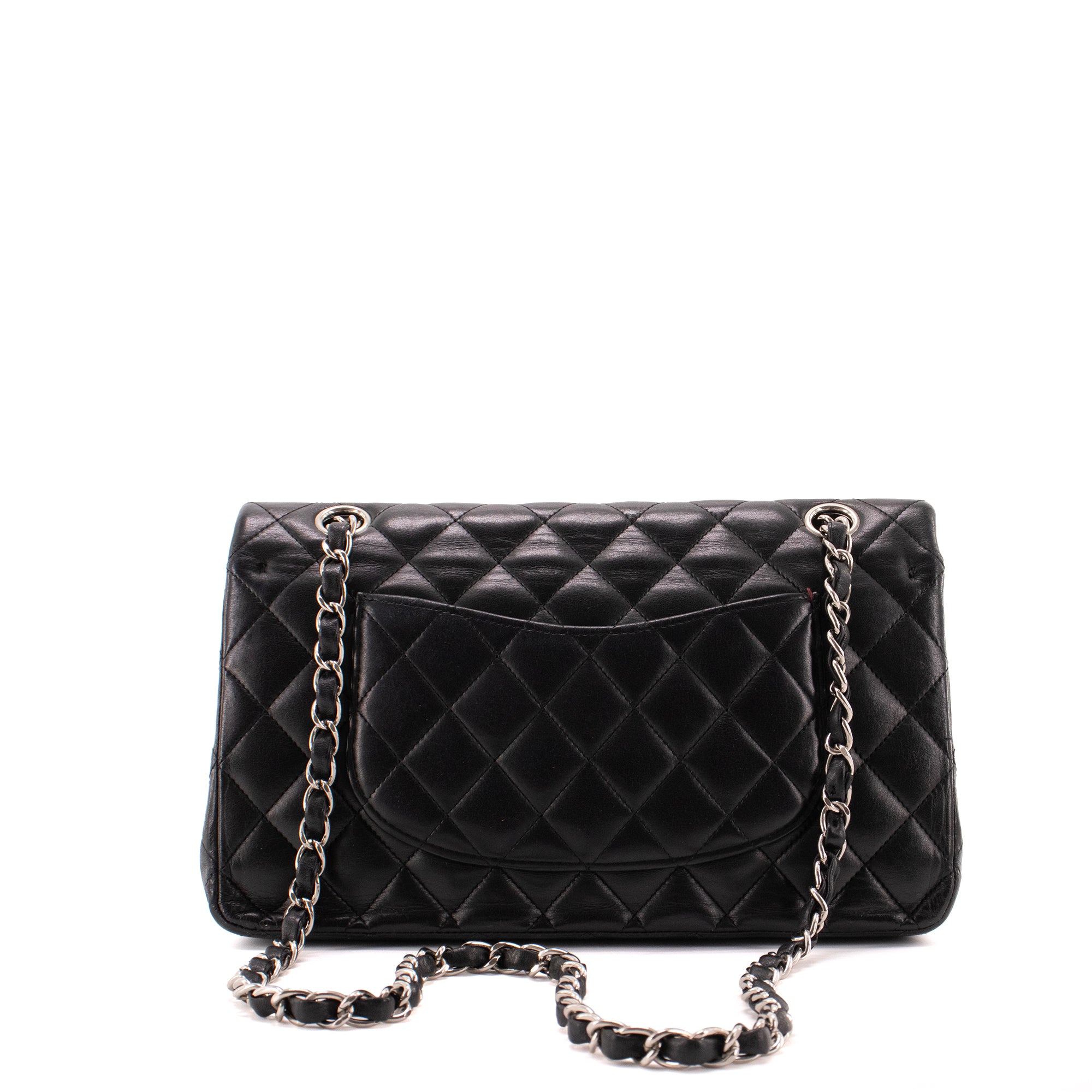 CHANEL - Sac à main Classique/Timeless 11.12 Chanel en cuir lisse noir