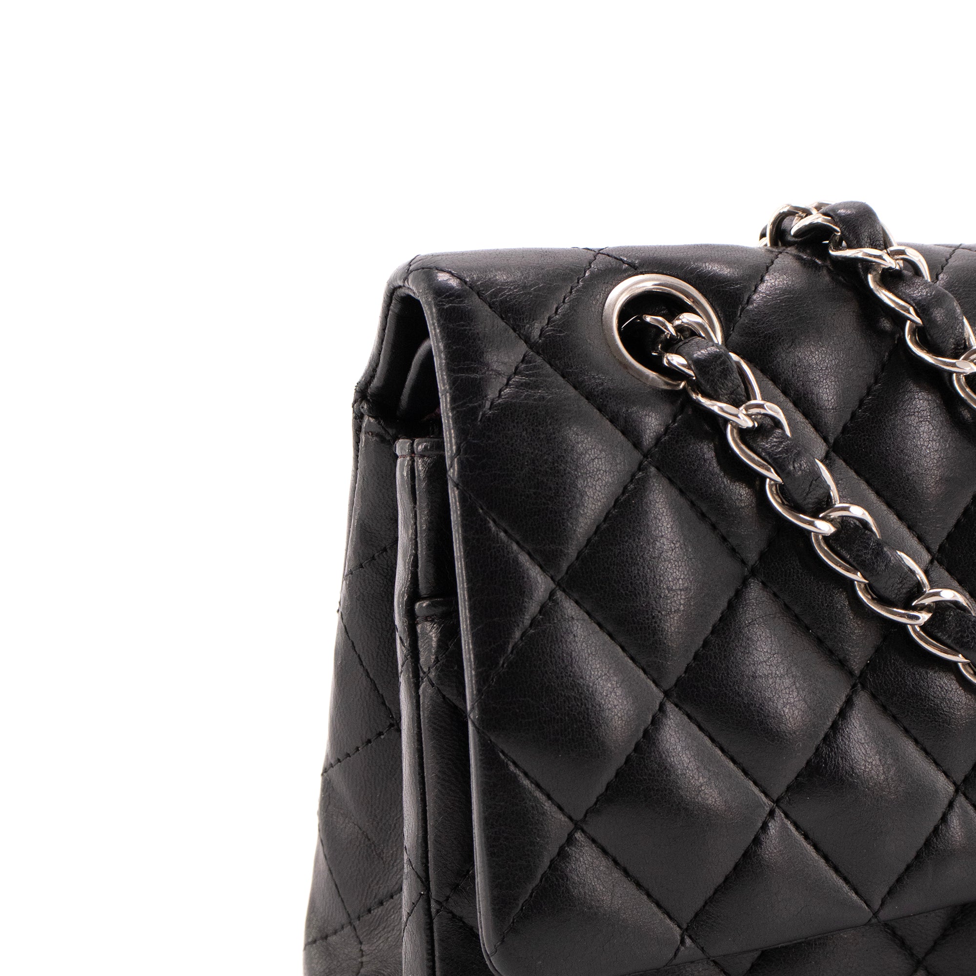 CHANEL - Sac à main Classique/Timeless 11.12 Chanel en cuir lisse noir