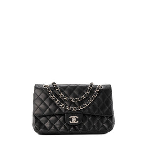 CHANEL - Sac à main Classique/Timeless 11.12 Chanel en cuir lisse noir