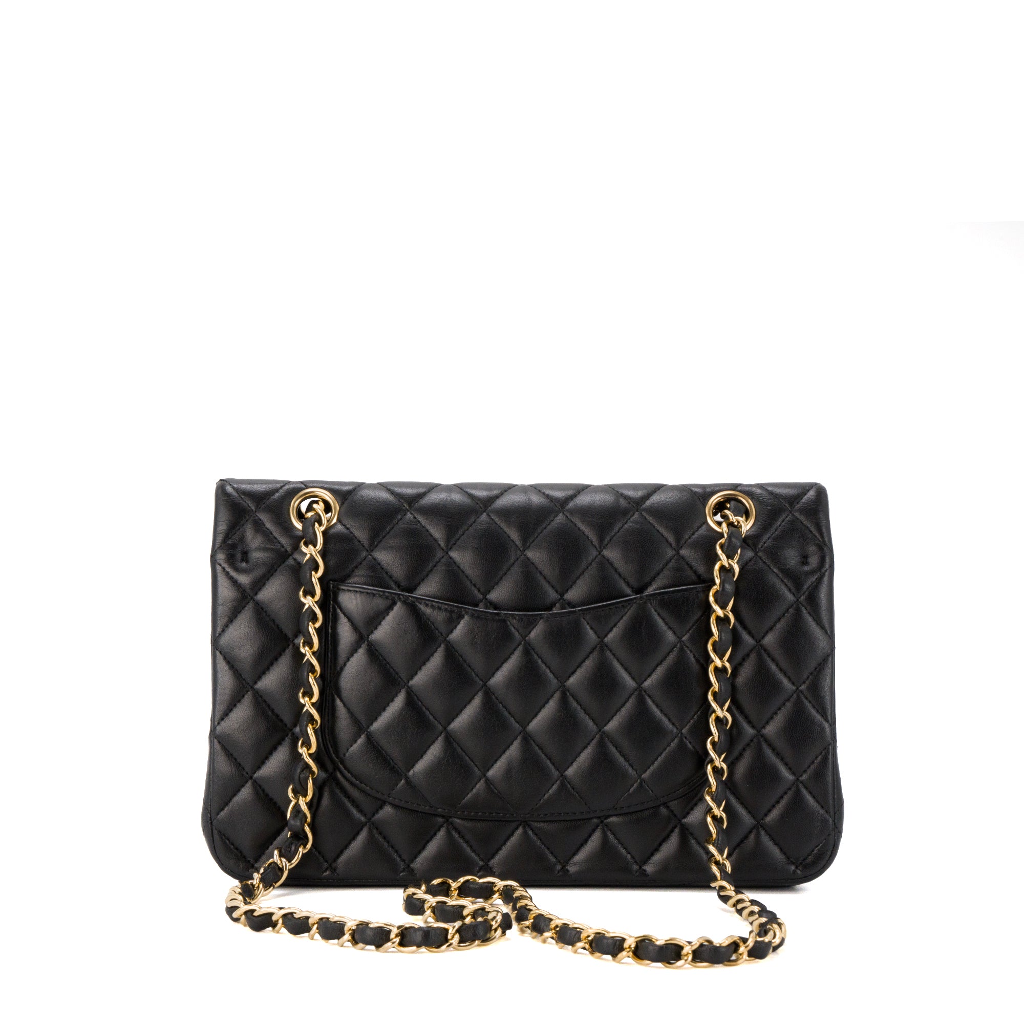 CHANEL - Sac à main Classique/Timeless 11.12 Chanel en cuir lisse noir