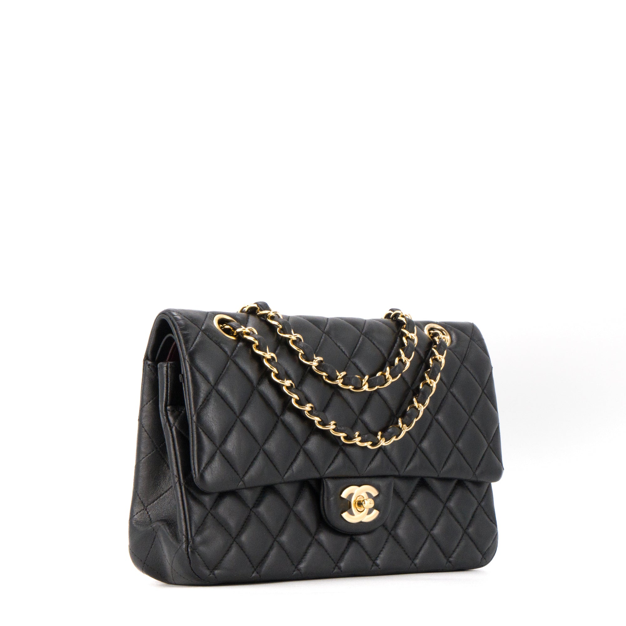 CHANEL - Sac à main Classique/Timeless 11.12 Chanel en cuir lisse noir
