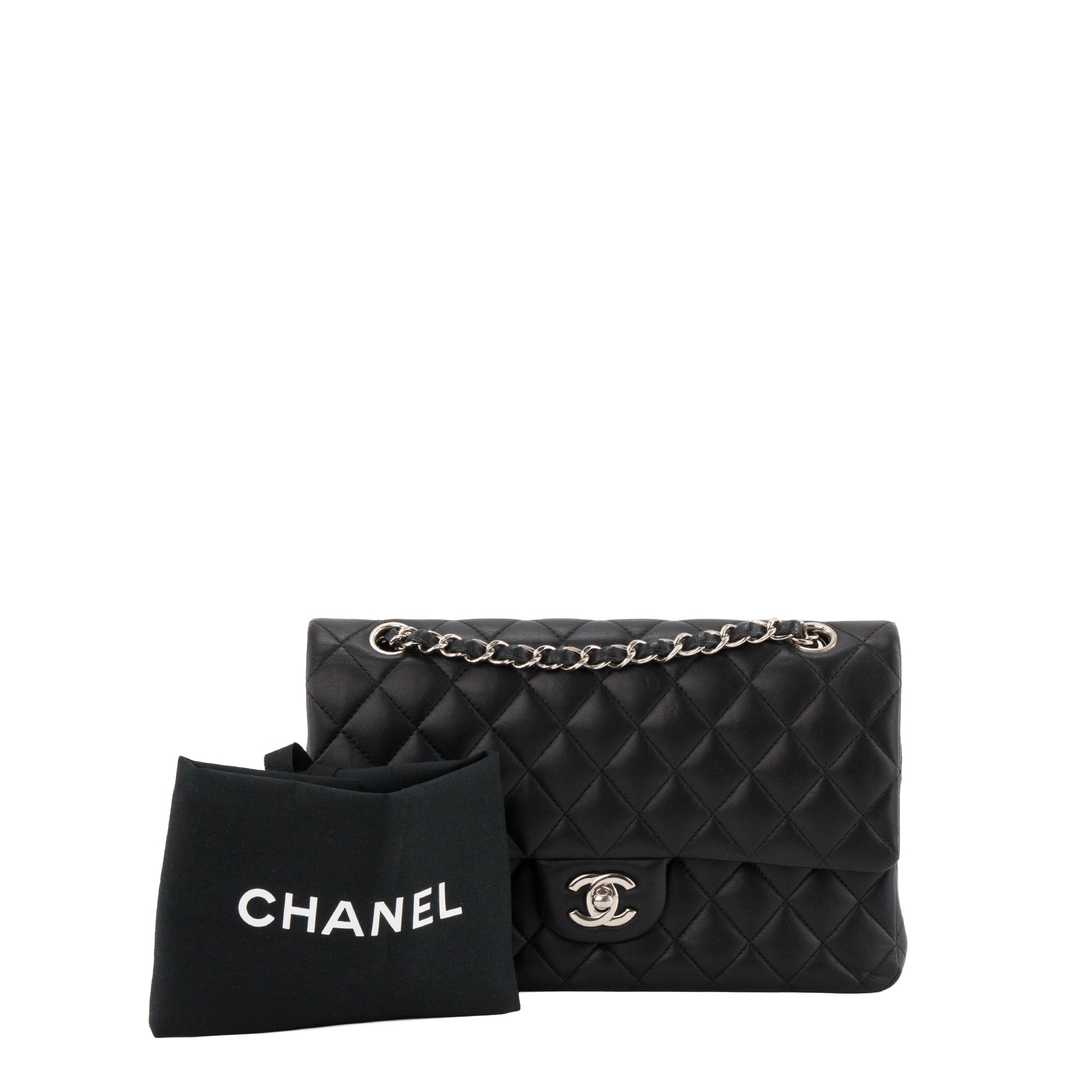 CHANEL - Sac à main Classique/Timeless 11.12 Chanel en cuir lisse noir