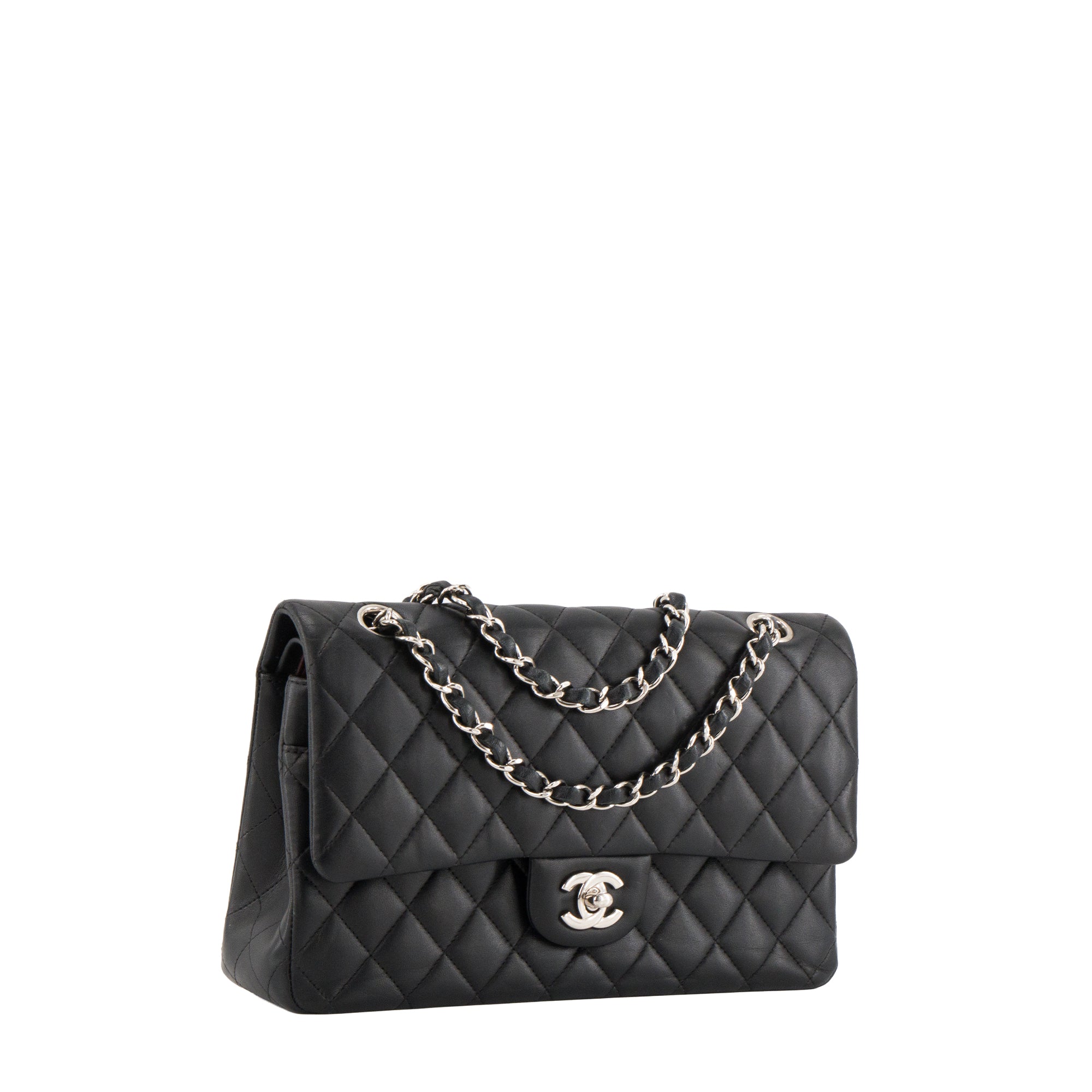 CHANEL - Sac à main Classique/Timeless 11.12 Chanel en cuir lisse noir