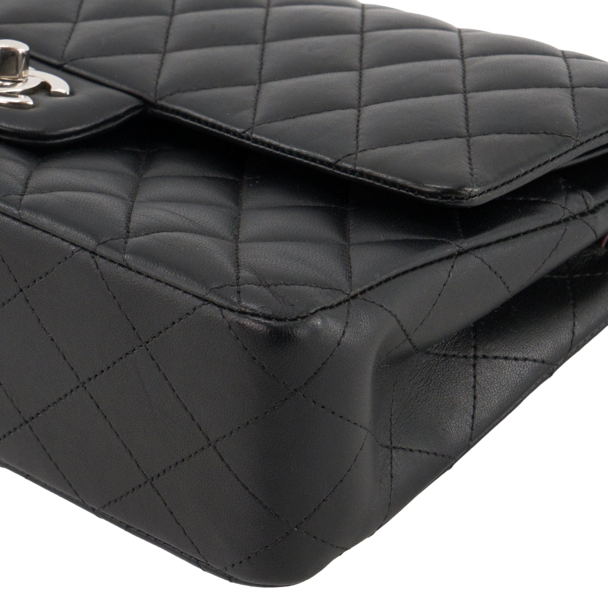 CHANEL - Sac à main Classique/Timeless 11.12 Chanel en cuir lisse noir