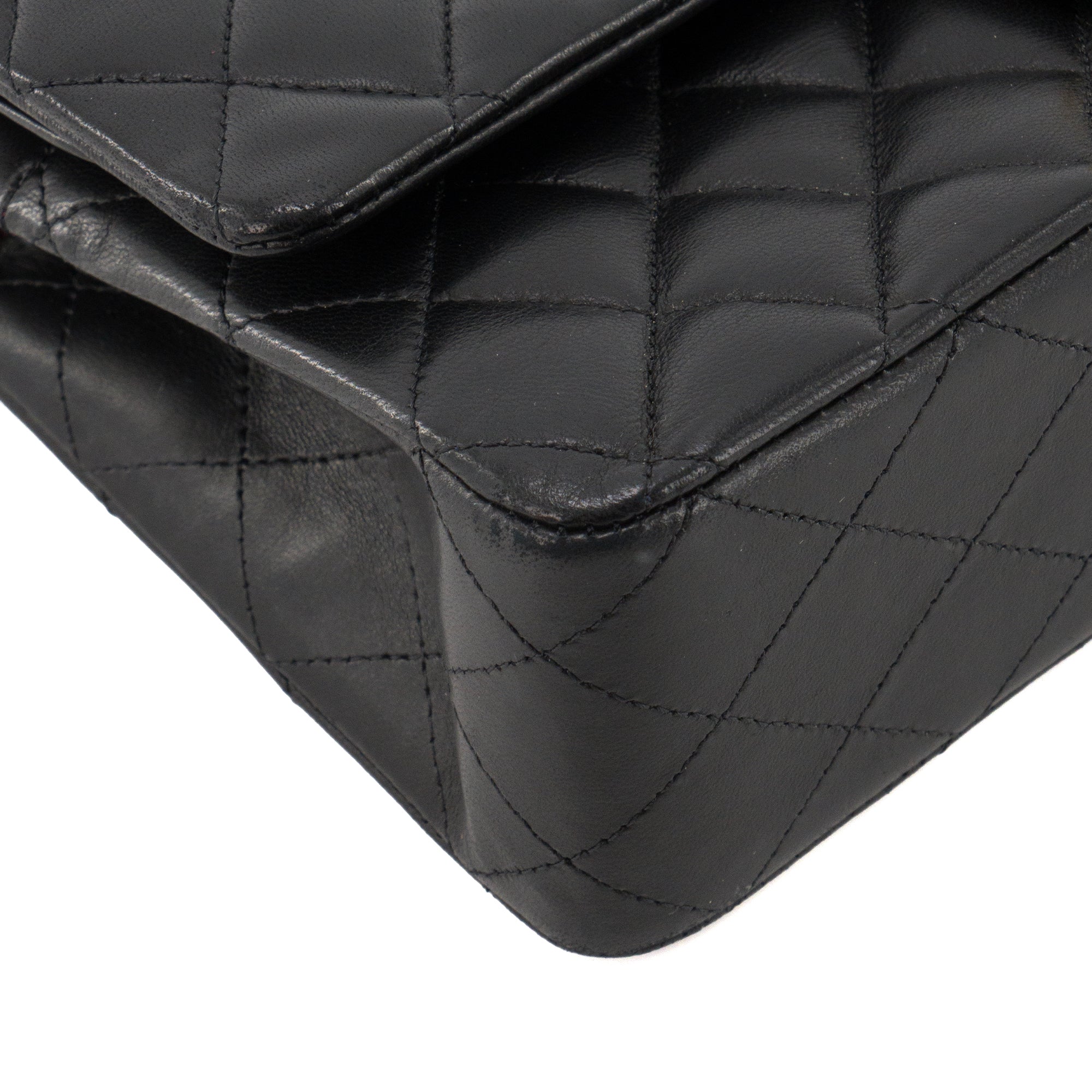 CHANEL - Sac à main Classique/Timeless 11.12 Chanel en cuir lisse noir