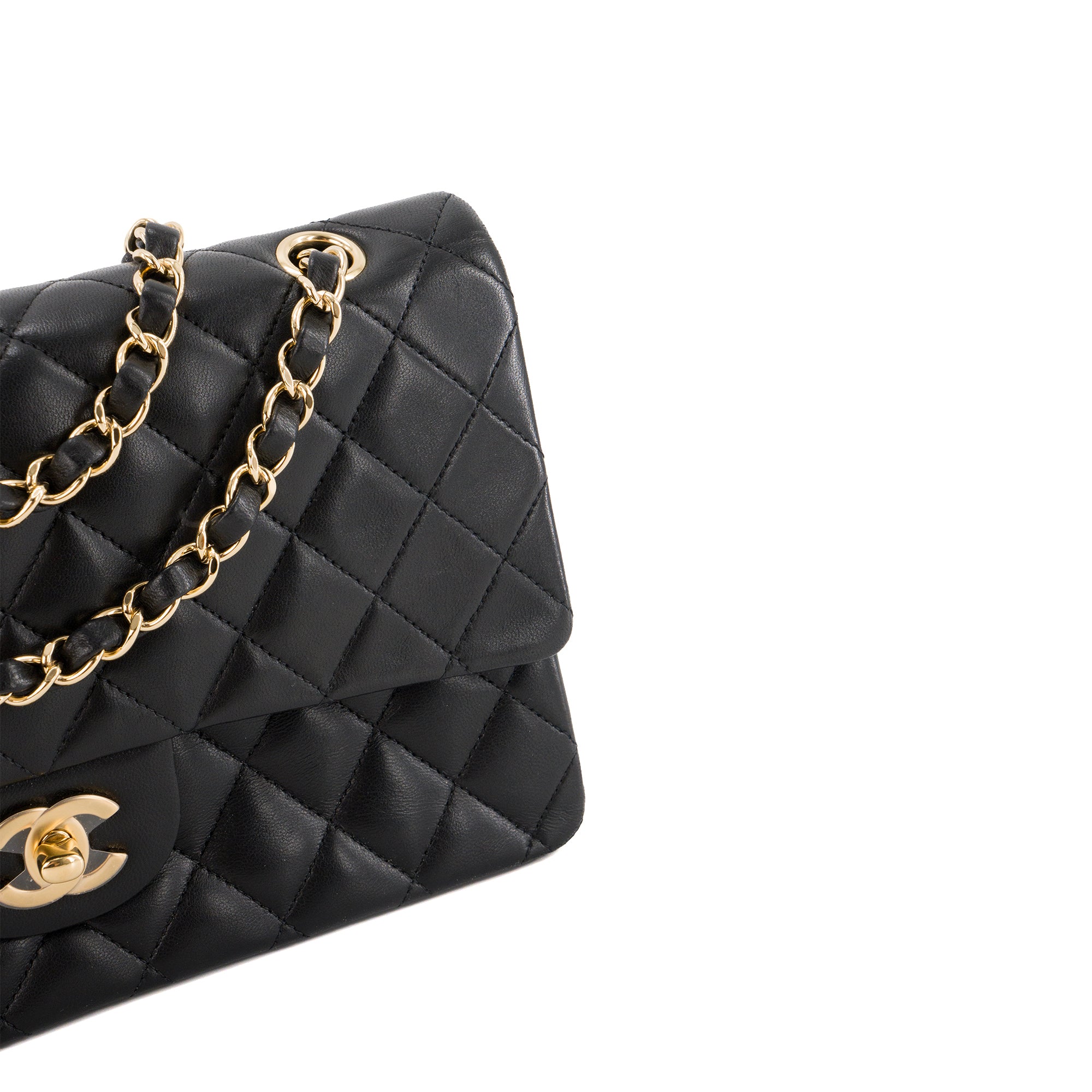 CHANEL - Sac à main Classique/Timeless 11.12 Chanel en cuir lisse noir