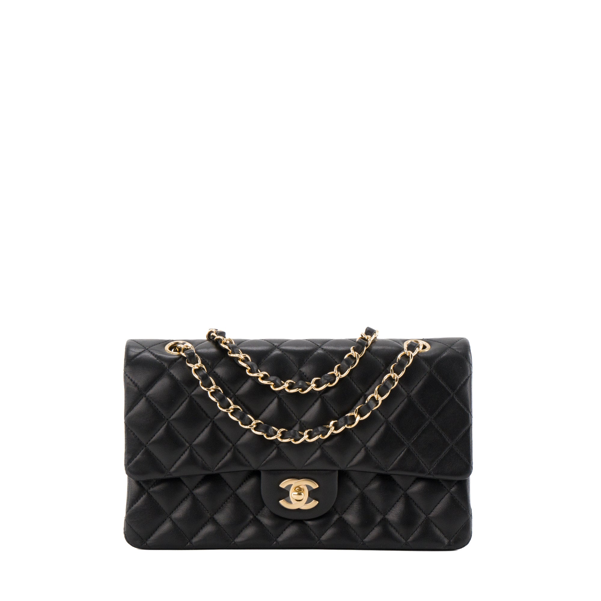 CHANEL - Sac à main Classique/Timeless 11.12 Chanel en cuir lisse noir