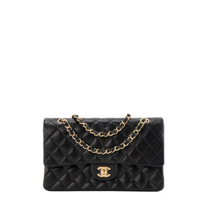 CHANEL - Sac à main Classique/Timeless 11.12 Chanel en cuir lisse noir