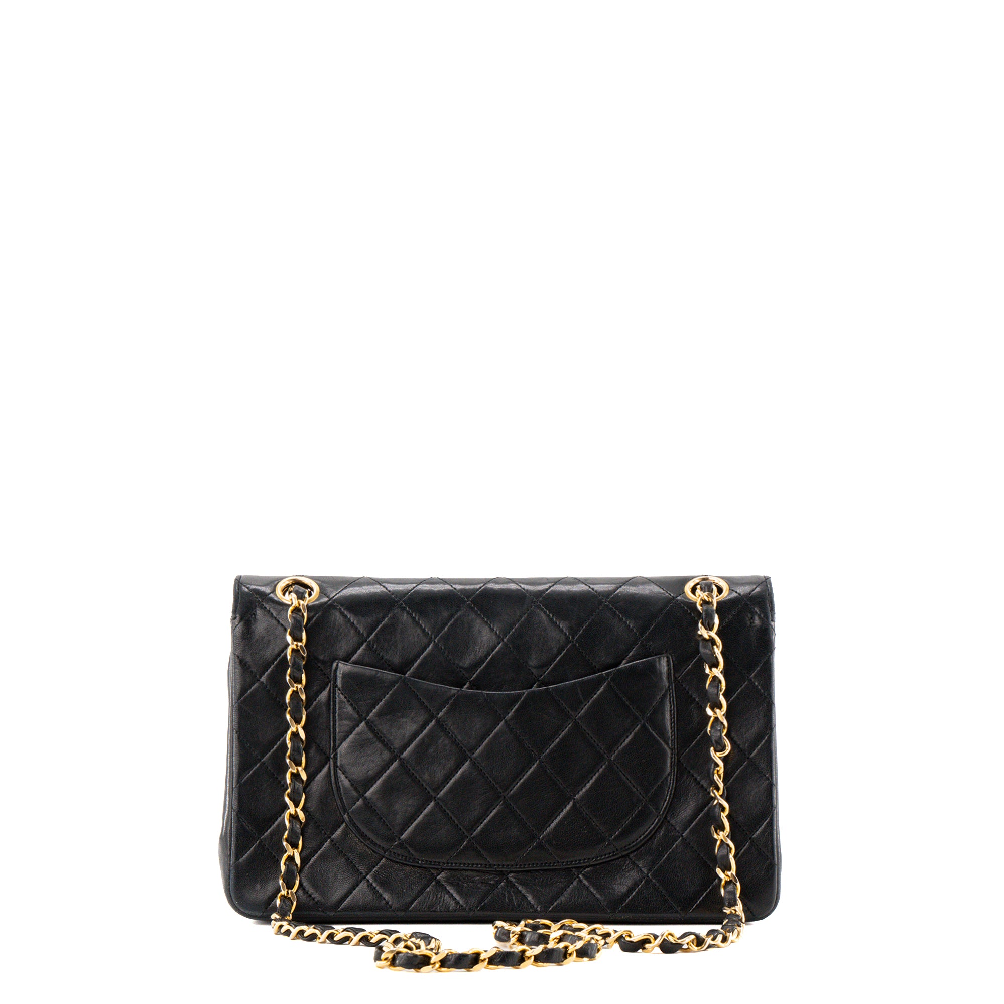 CHANEL - Sac à main Classique/Timeless 11.12 Chanel en cuir lisse noir