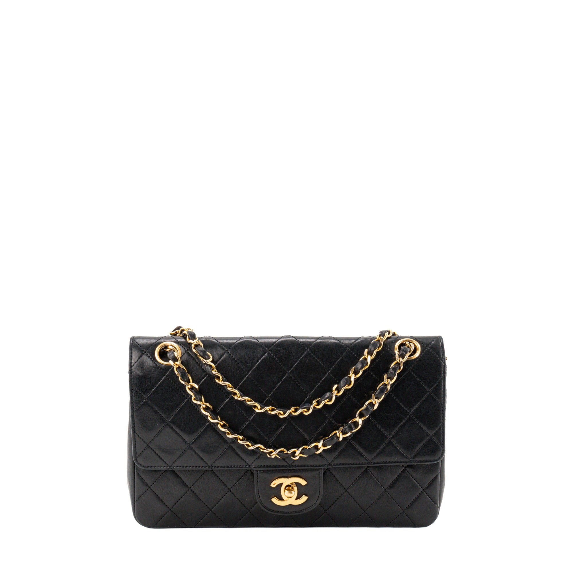 CHANEL - Sac à main Classique/Timeless 11.12 Chanel en cuir lisse noir