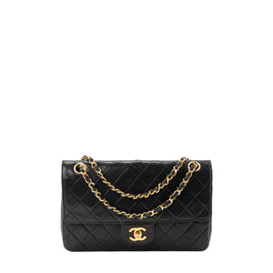 CHANEL - Sac à main Classique/Timeless 11.12 Chanel en cuir lisse noir