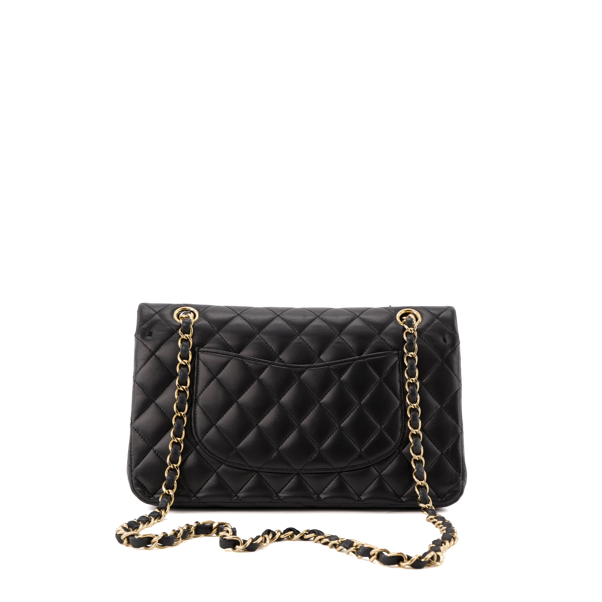 CHANEL - Sac à main Classique/Timeless 11.12 Chanel en cuir lisse noir