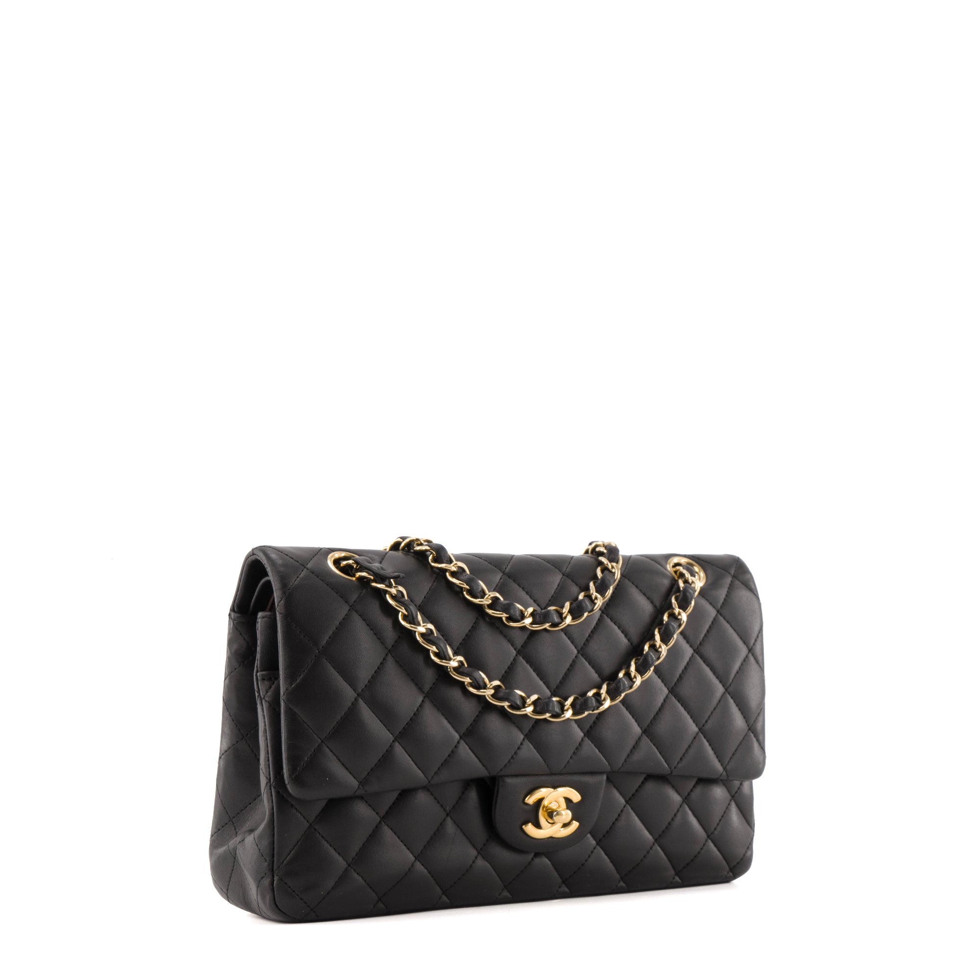 CHANEL - Sac à main Classique/Timeless 11.12 Chanel en cuir lisse noir