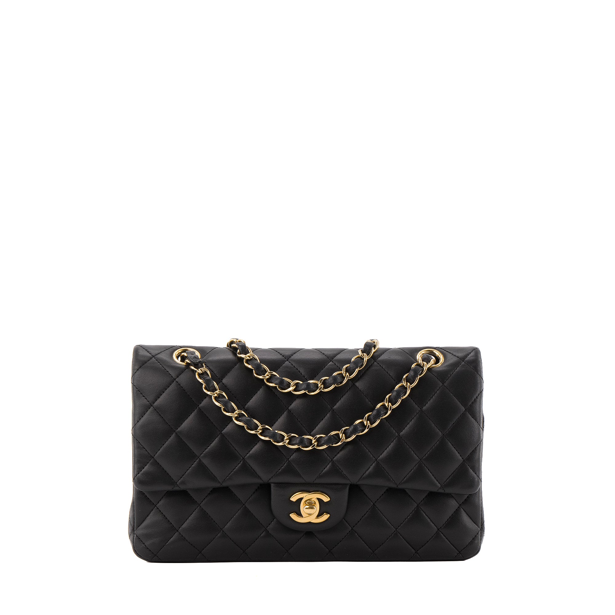 CHANEL - Sac à main Classique/Timeless 11.12 Chanel en cuir lisse noir