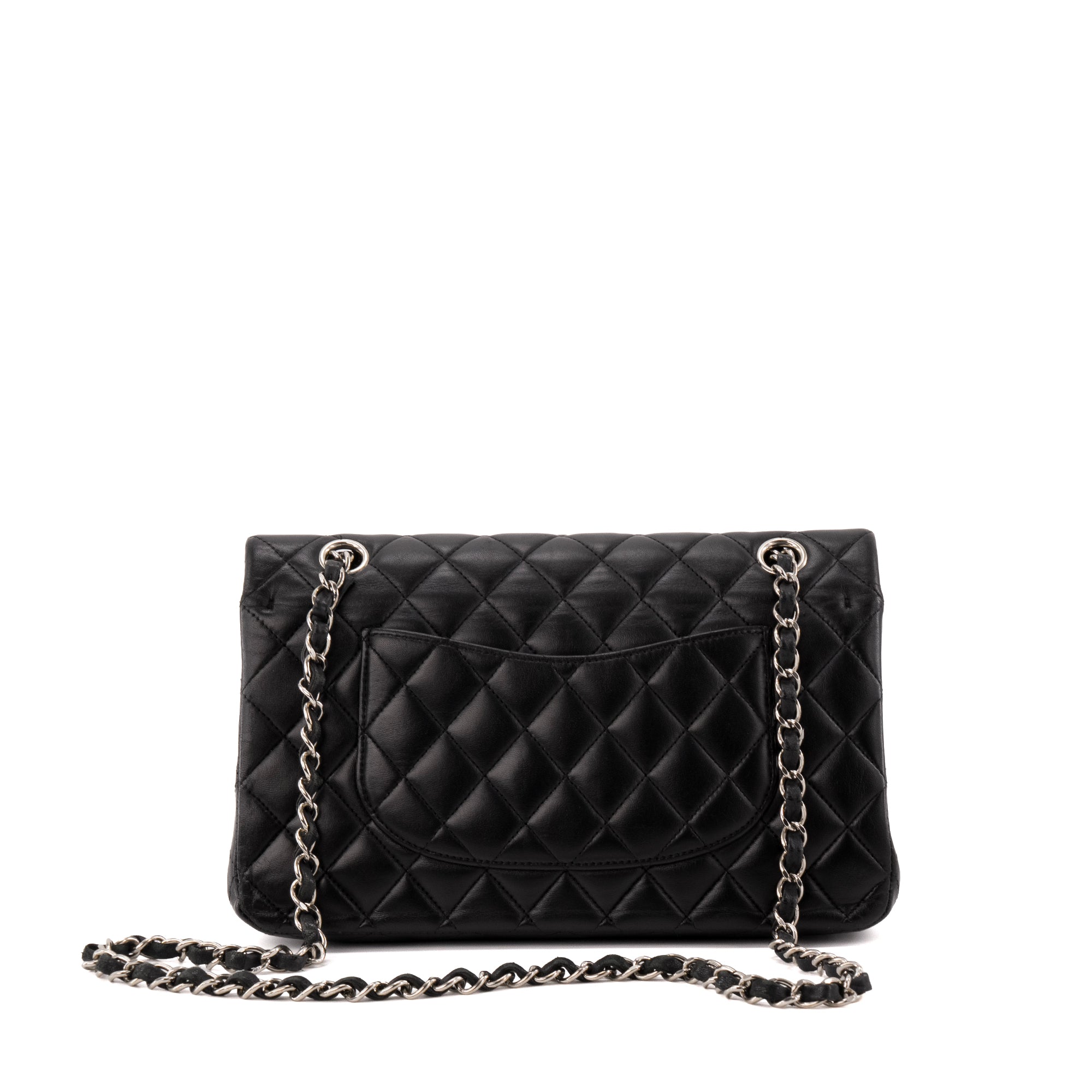 CHANEL - Sac à main Classique/Timeless 11.12 Chanel en cuir lisse noir