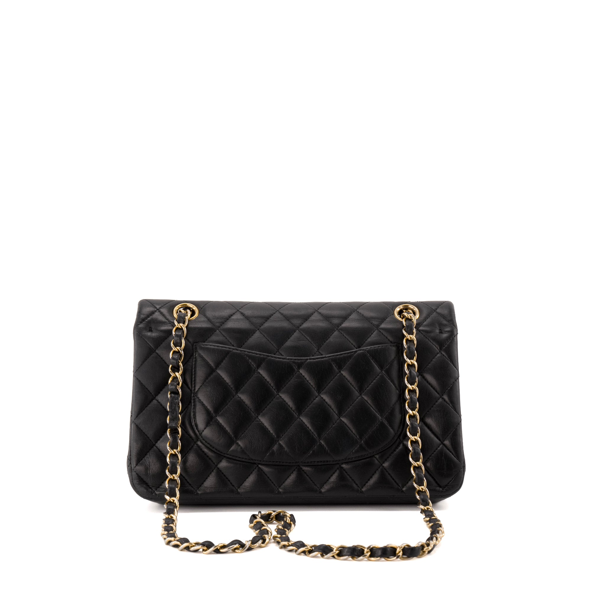 CHANEL - Sac à main Classique/Timeless 11.12 Chanel en cuir lisse noir