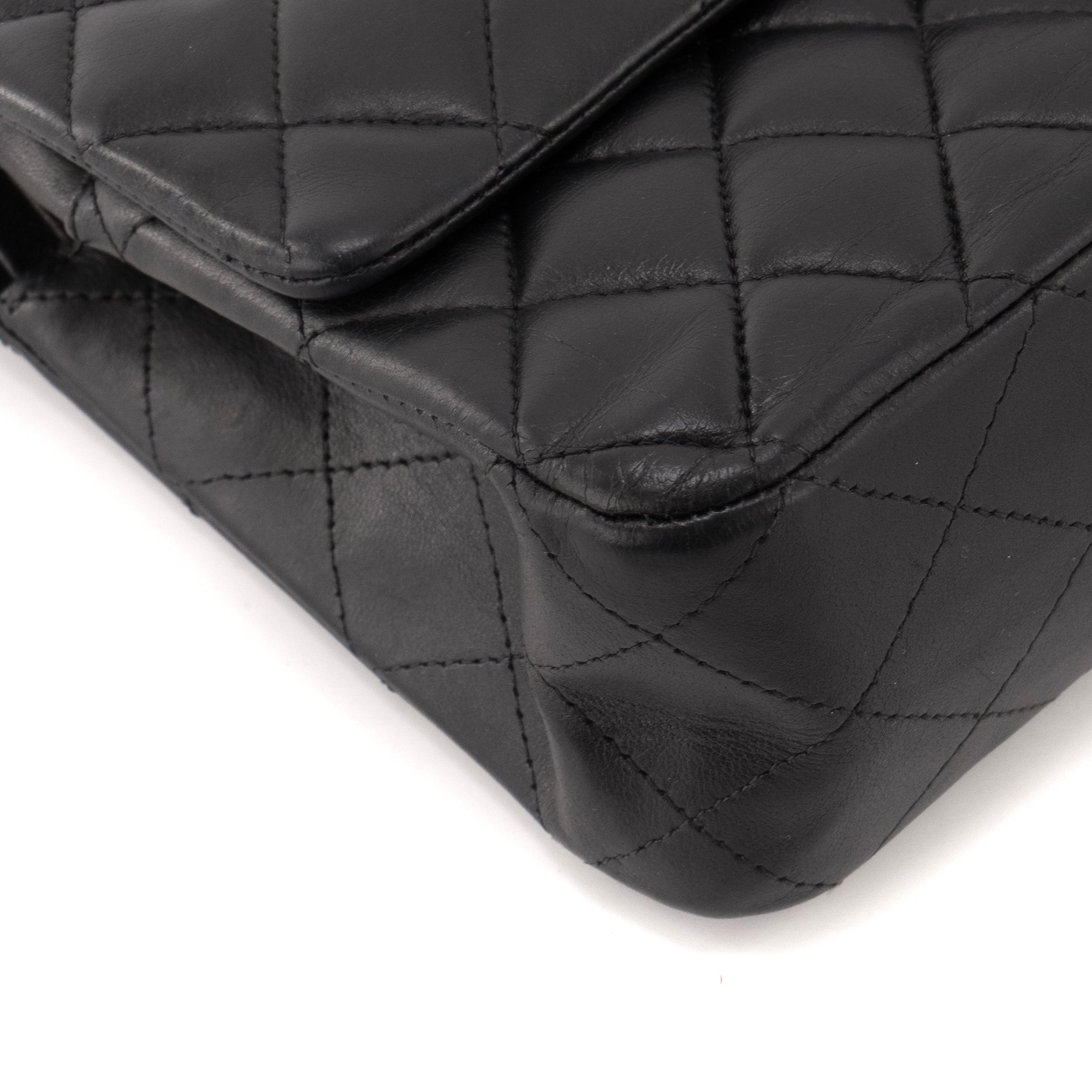 CHANEL - Sac à main Classique/Timeless 11.12 Chanel en cuir lisse noir