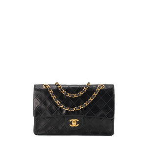 CHANEL - Sac à main Classique/Timeless 11.12 Chanel en cuir lisse noir vintage