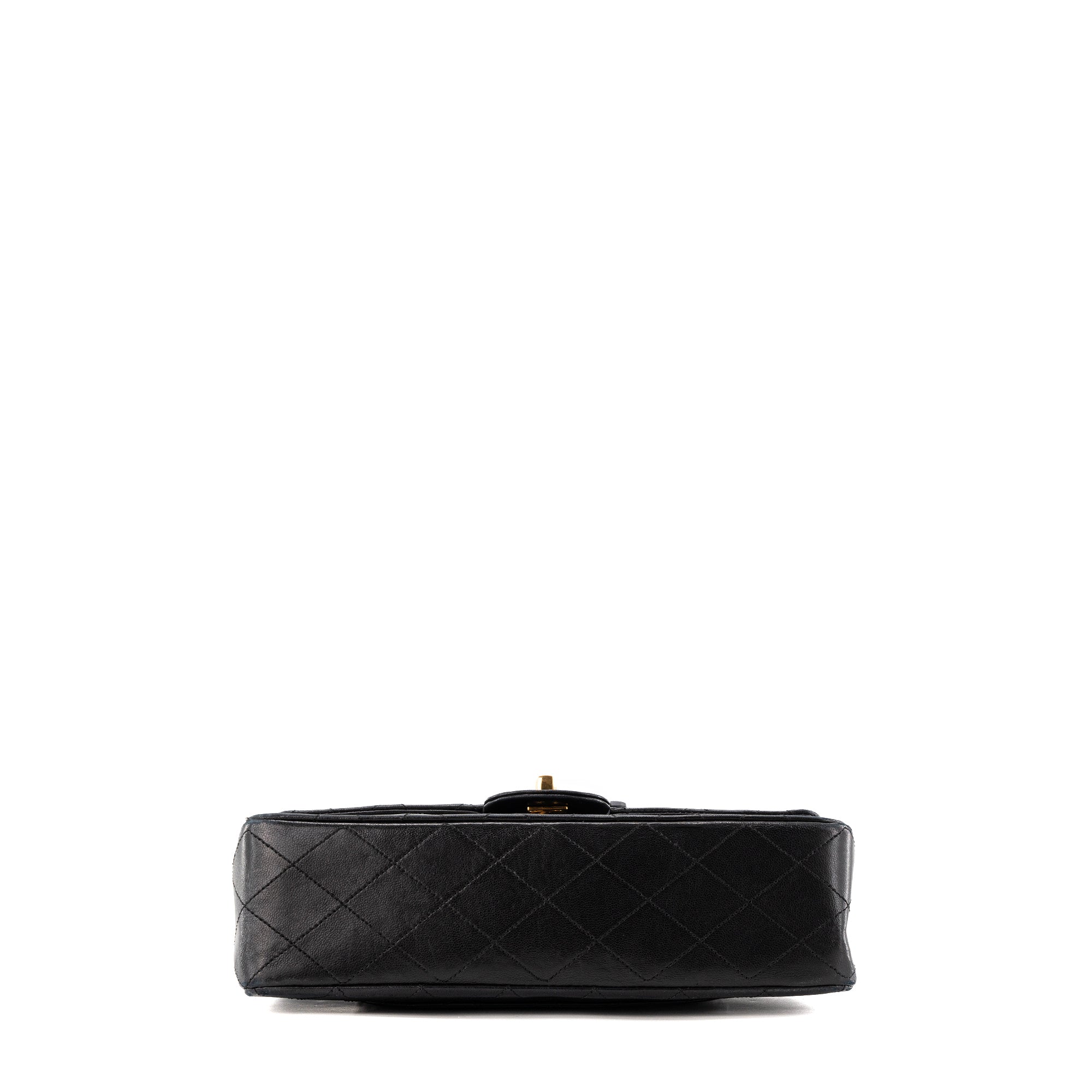 CHANEL - Sac à main Classique/Timeless 11.12 Chanel en cuir lisse noir vintage