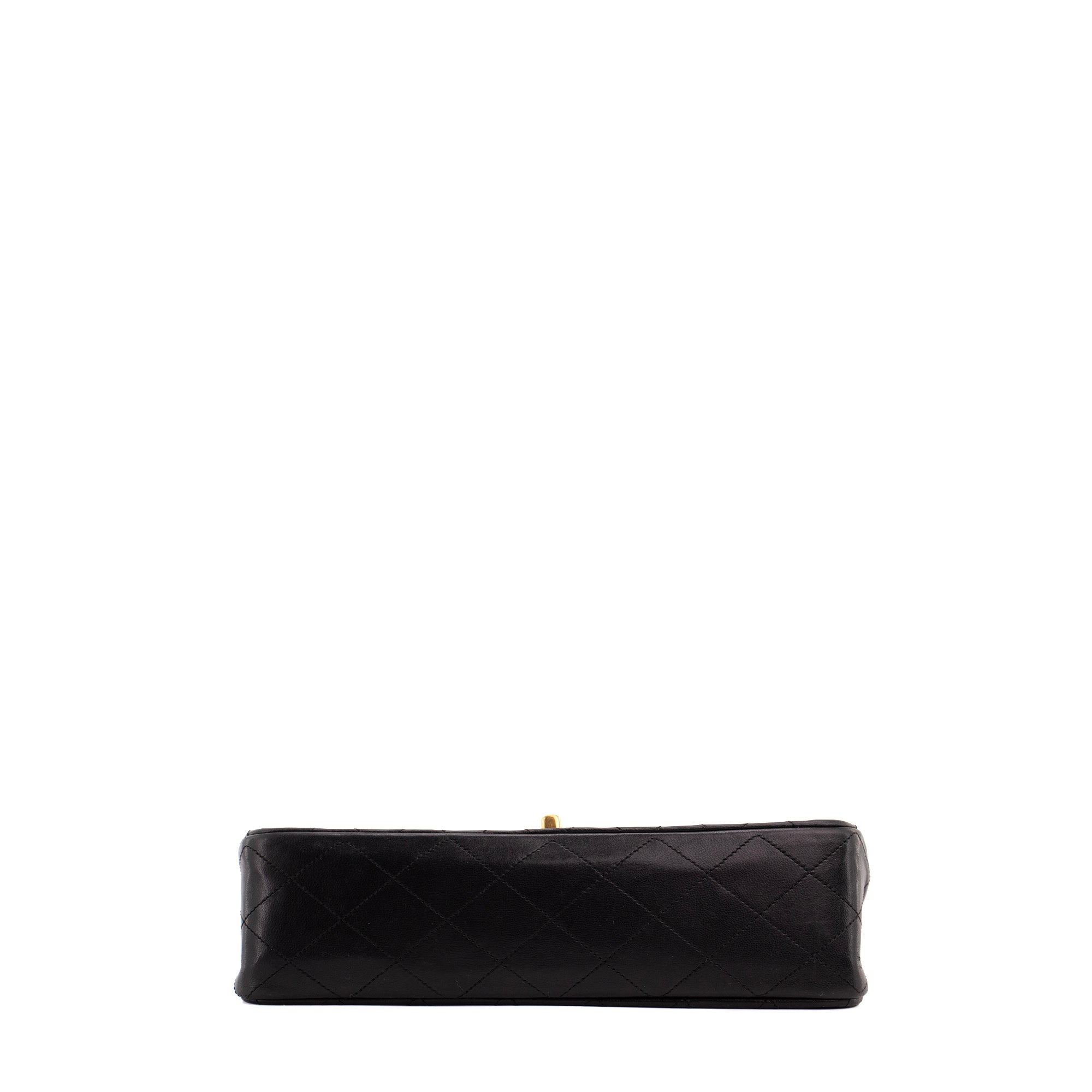 CHANEL - Sac à main Classique/Timeless 11.12 Chanel en cuir lisse noir vintage