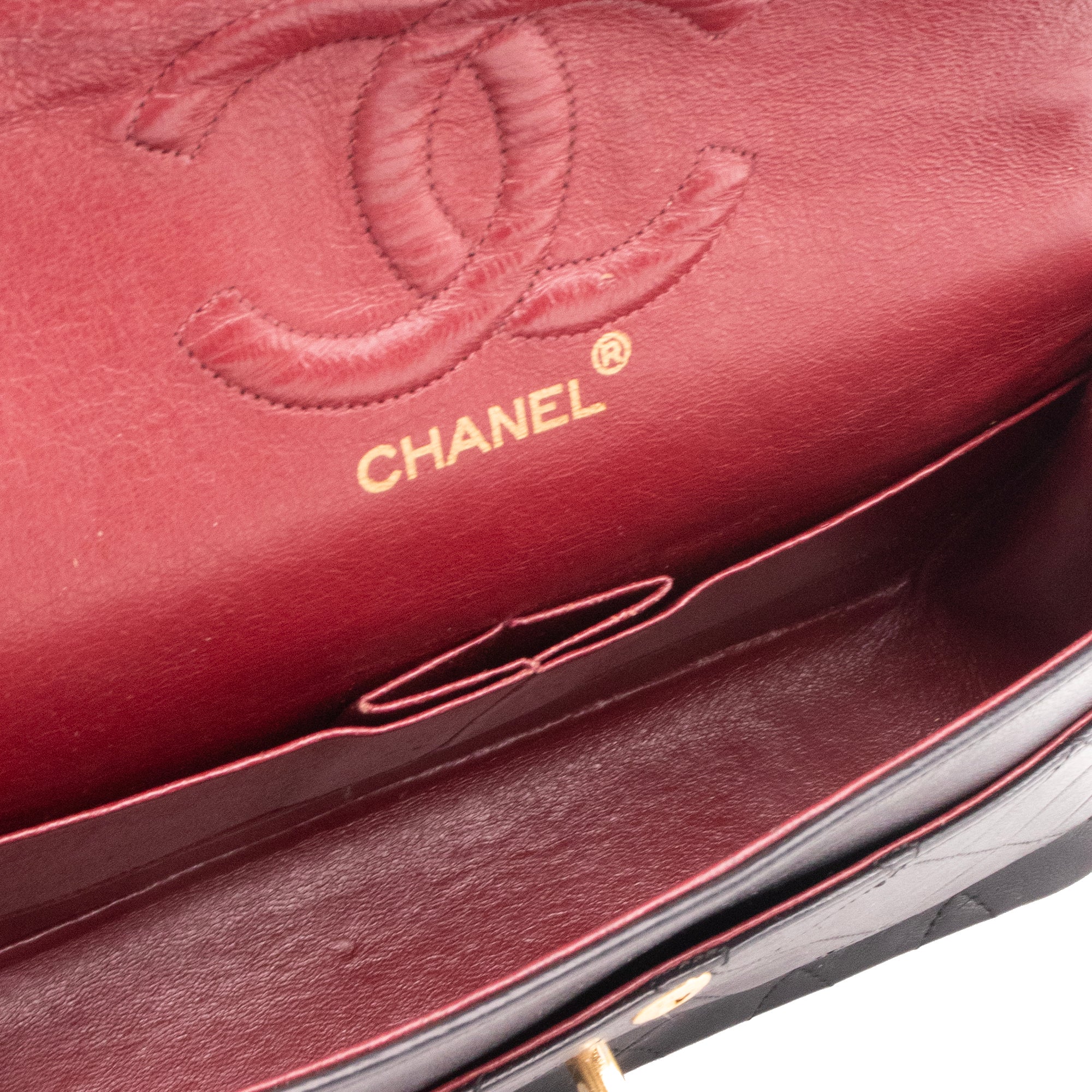 CHANEL - Sac à main Classique/Timeless 11.12 Chanel en cuir lisse noir vintage