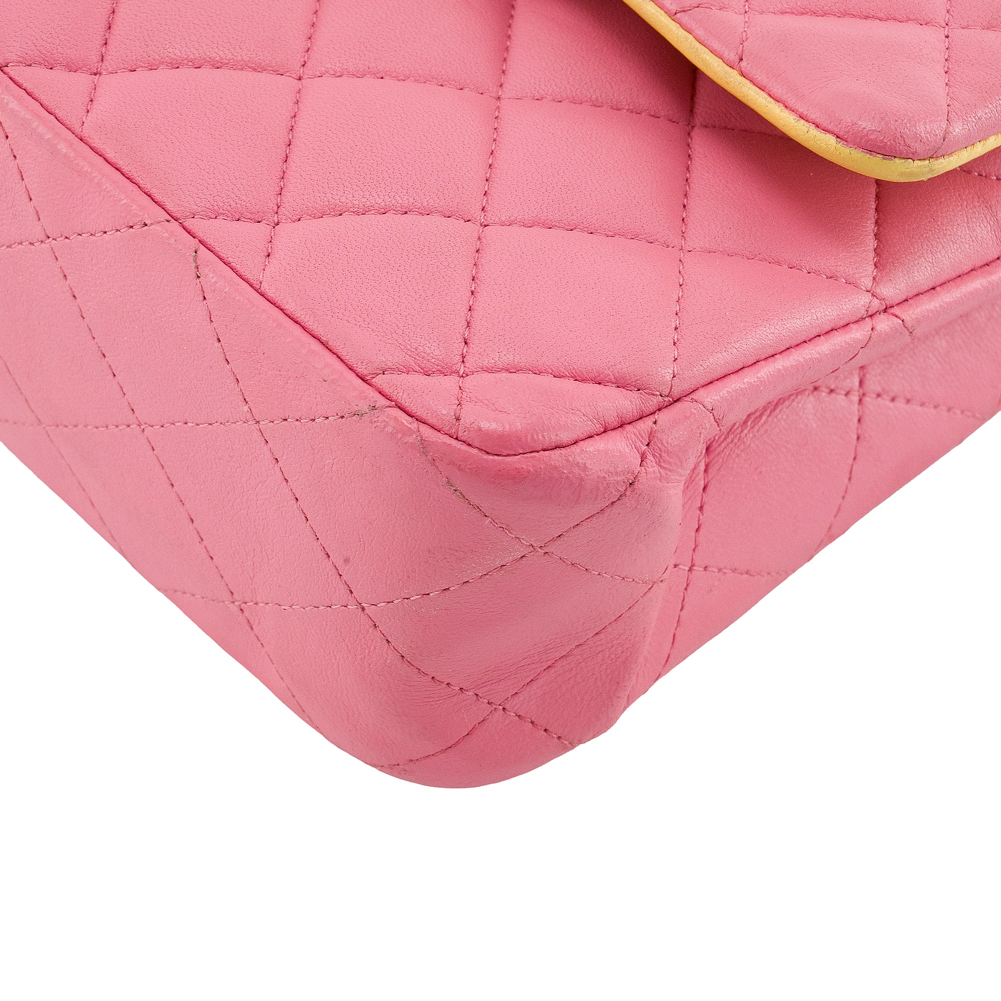 CHANEL -  Sac à main Classique/Timeless 11.12 Chanel en cuir lisse rose édition limitée Rainbow