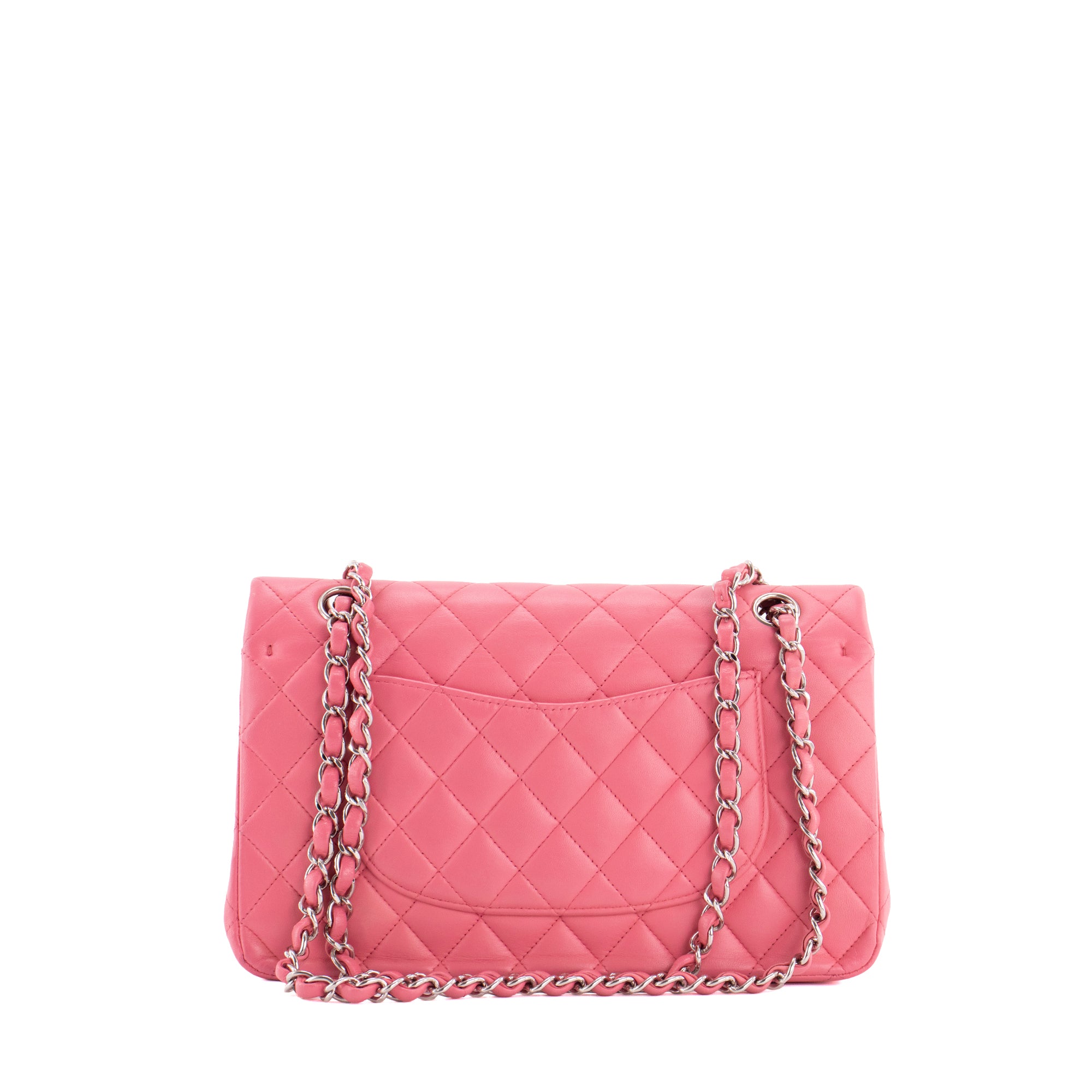 CHANEL - Sac à main Classique/Timeless 11.12 Chanel en cuir lisse rose