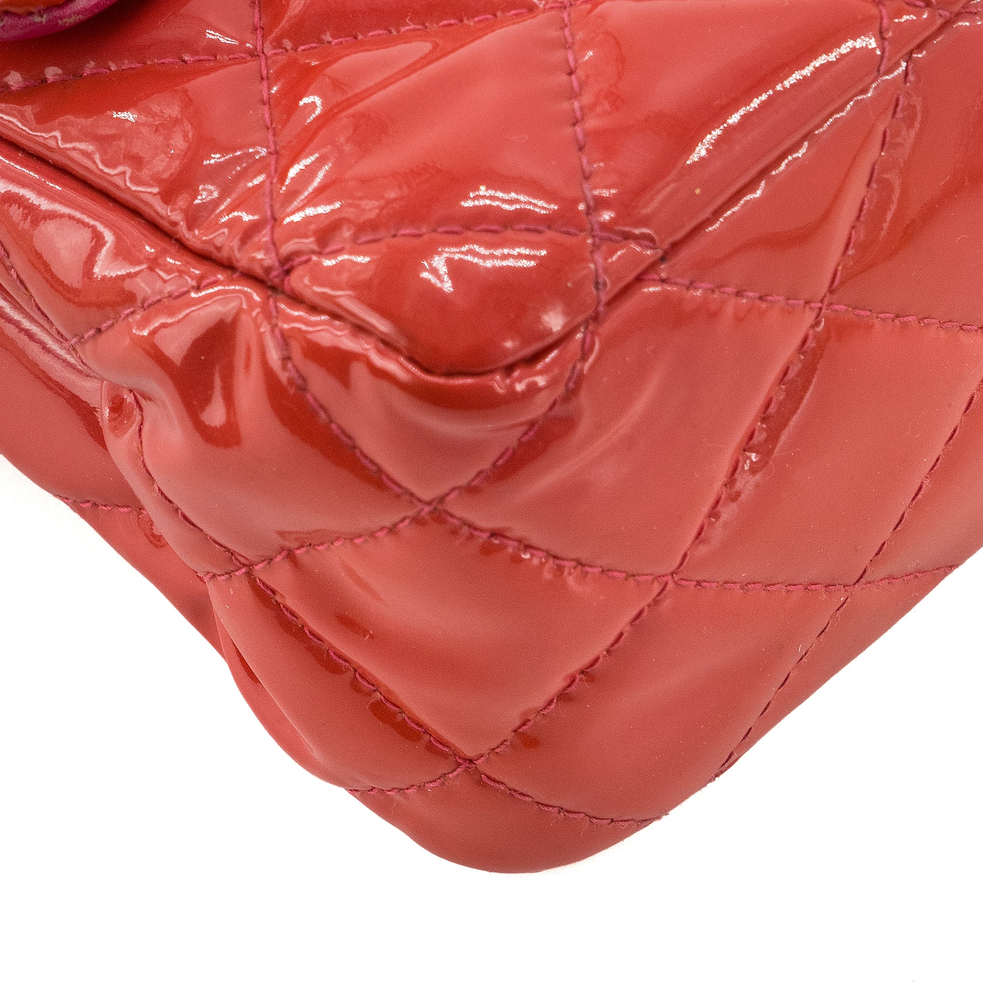 CHANEL - Sac à main Classique/Timeless 11.12 Chanel en cuir verni rose