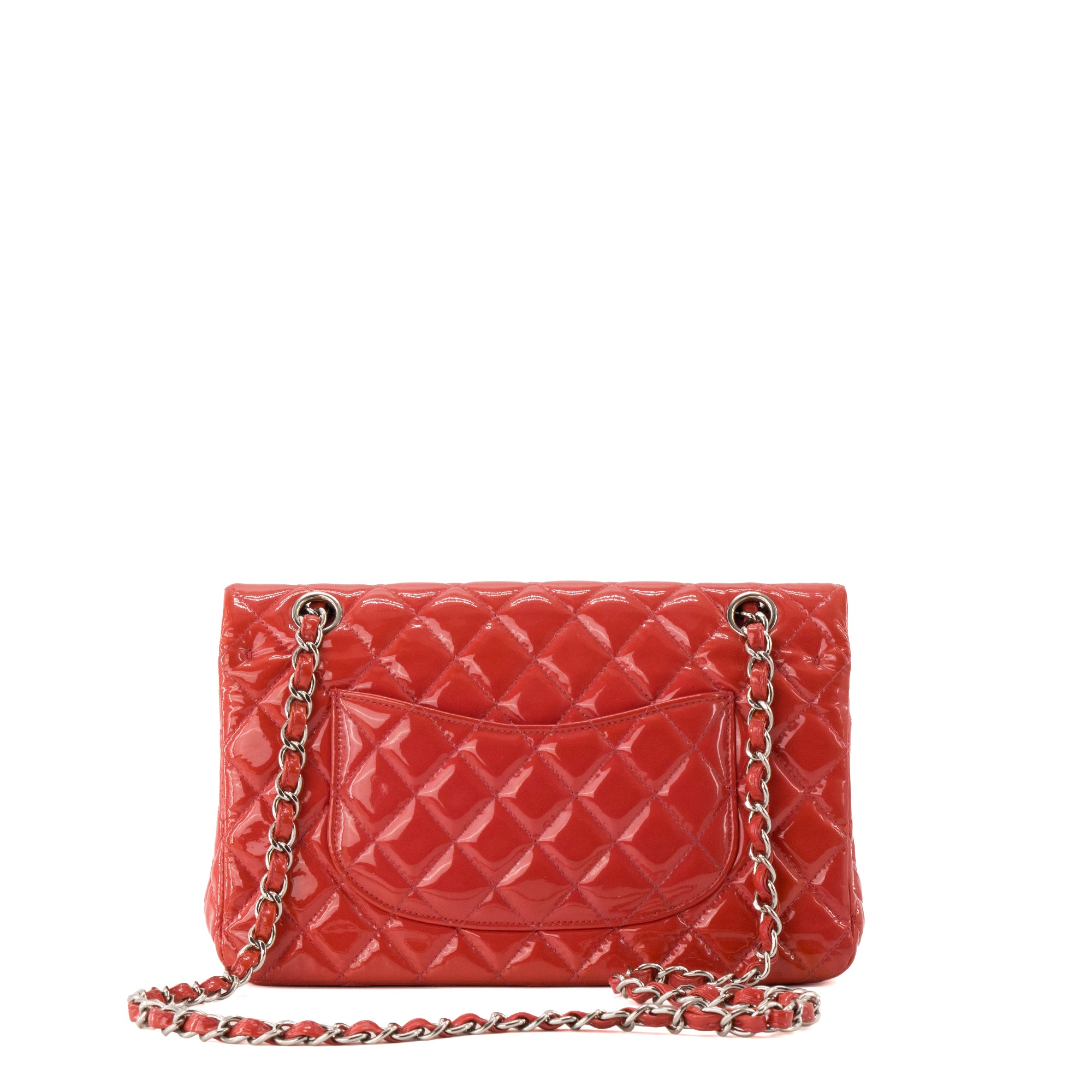 CHANEL - Sac à main Classique/Timeless 11.12 Chanel en cuir verni rose