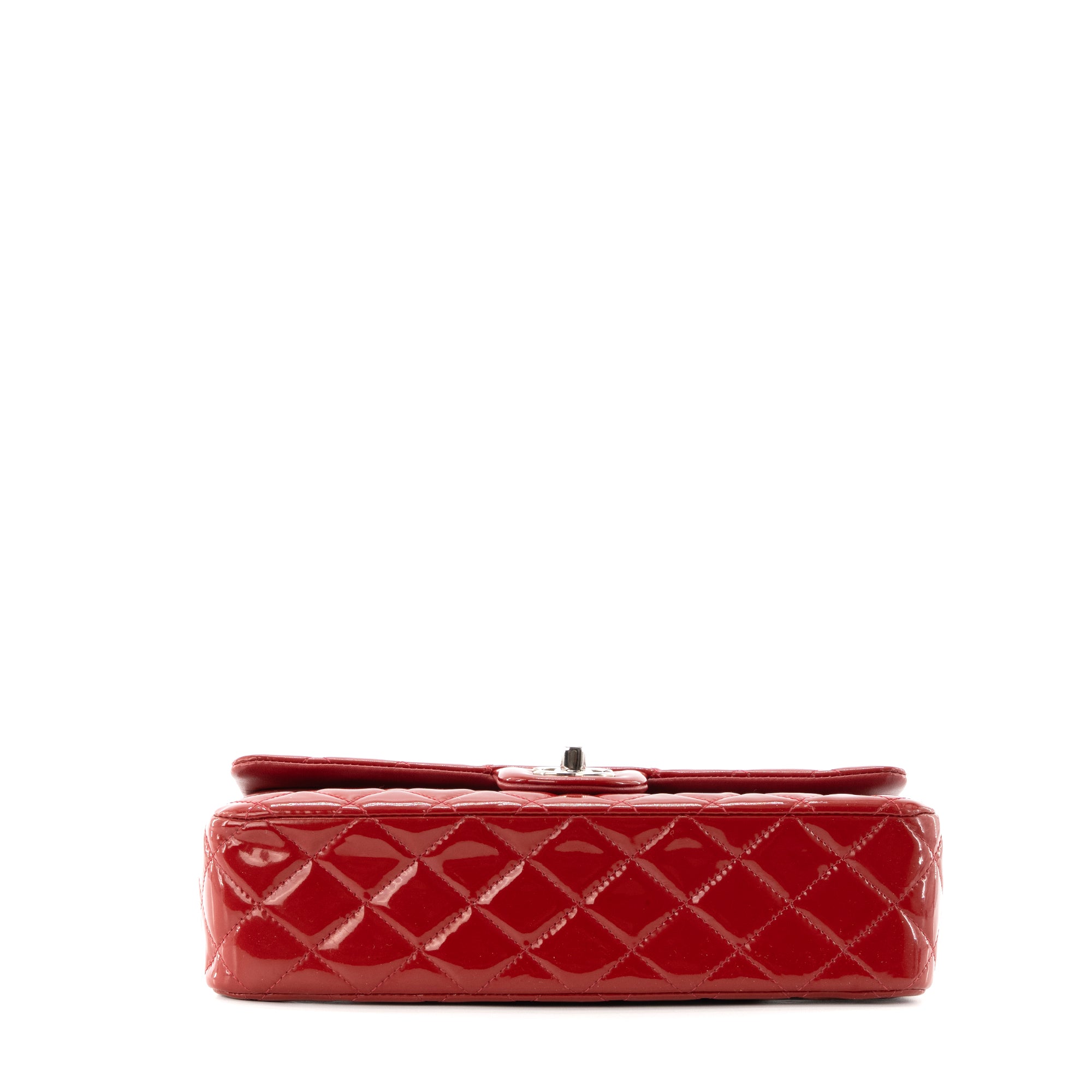CHANEL - Sac à main Classique/Timeless 11.12 Chanel en cuir verni rouge