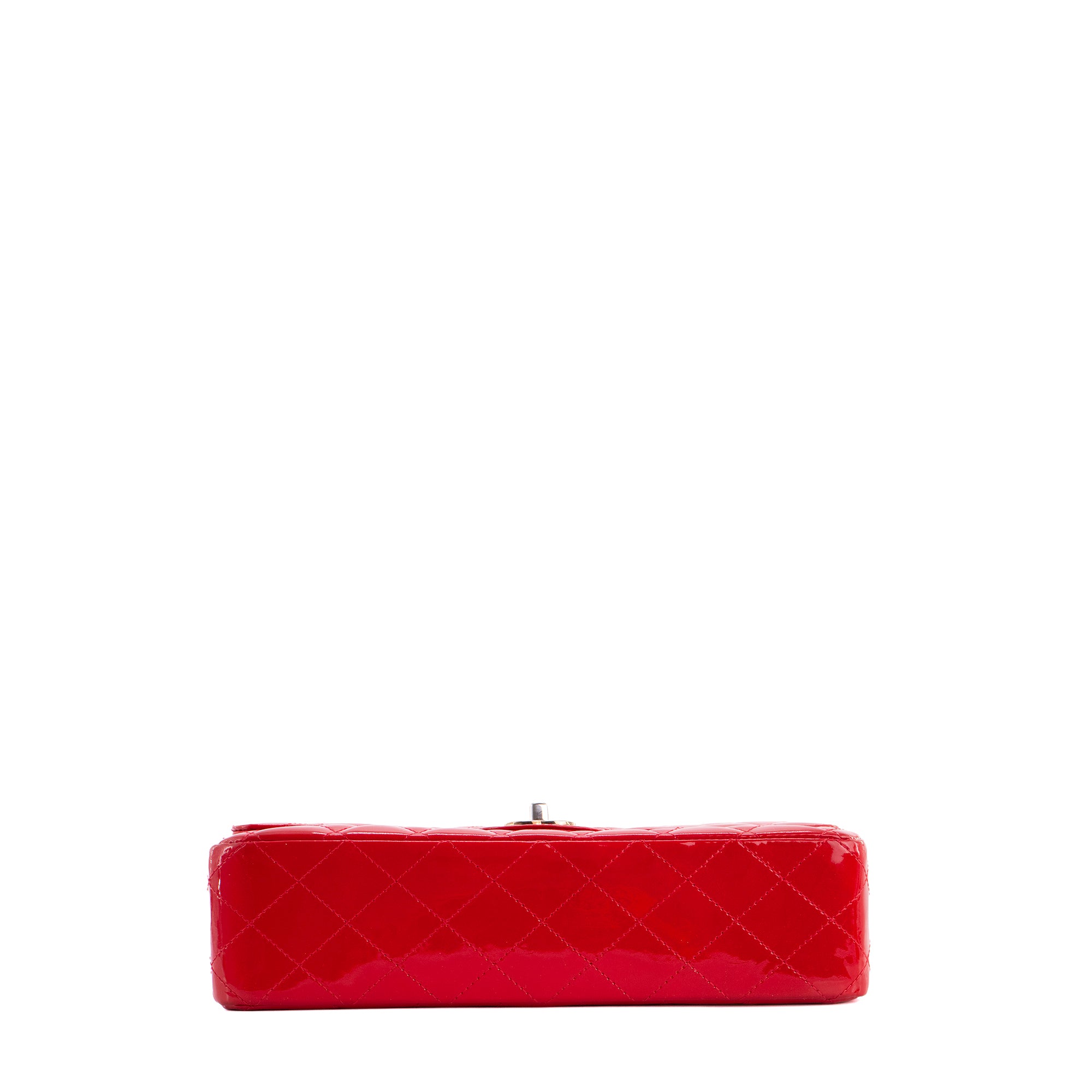 CHANEL - Sac à main Classique/Timeless 11.12 Chanel en cuir verni rouge